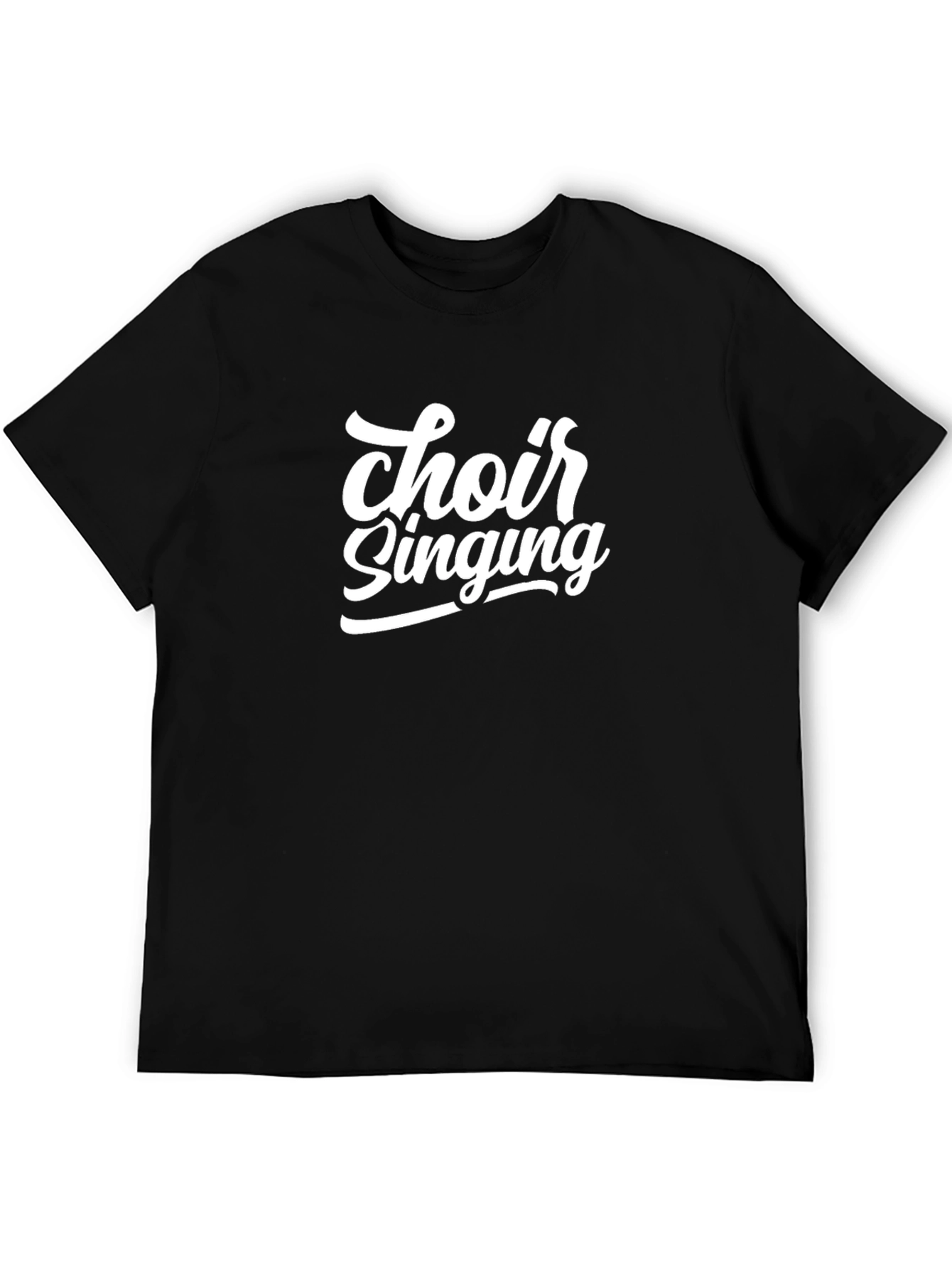 Choir Singing Black T-Shirt