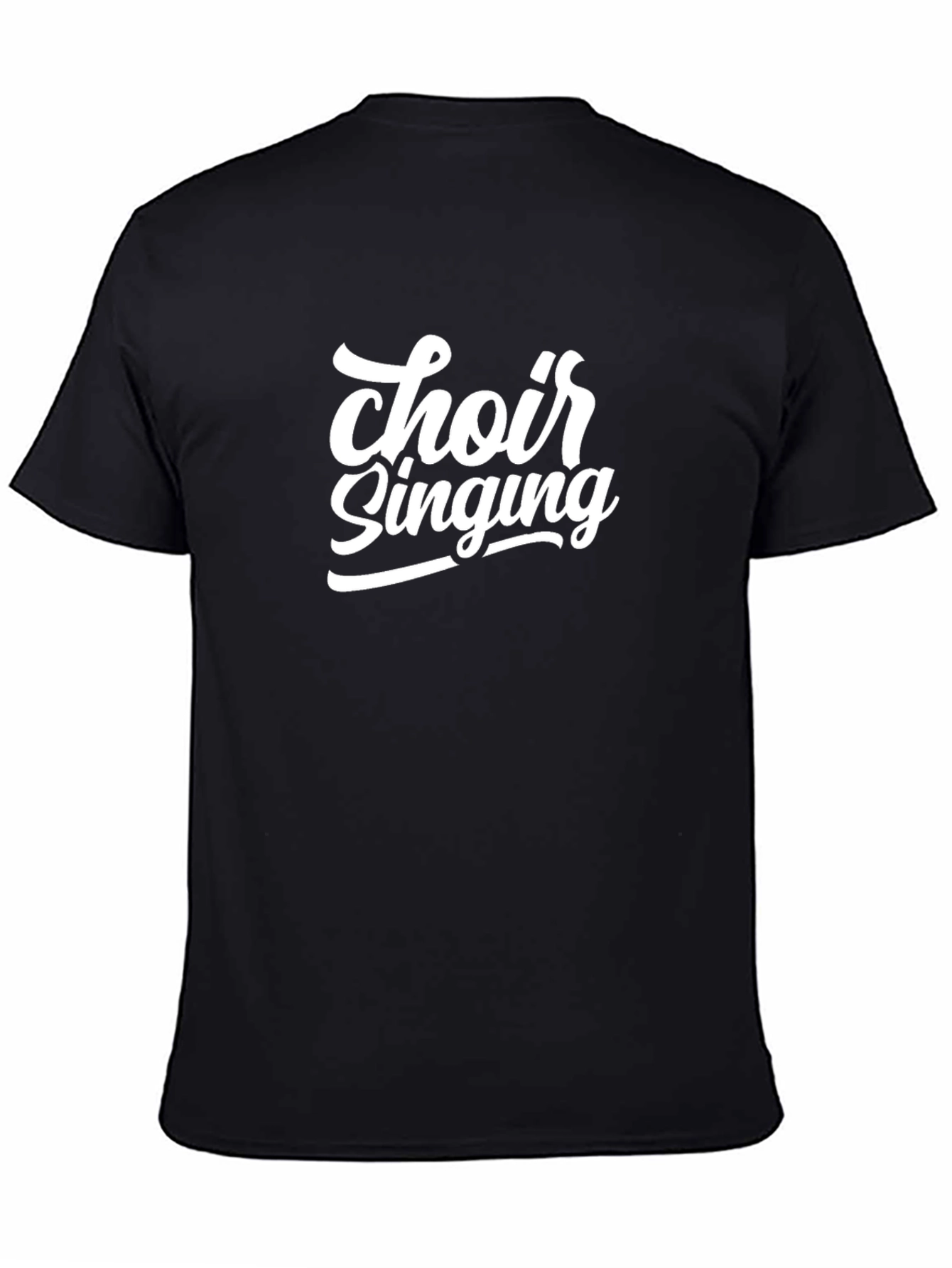 Choir Singing Black T-Shirt