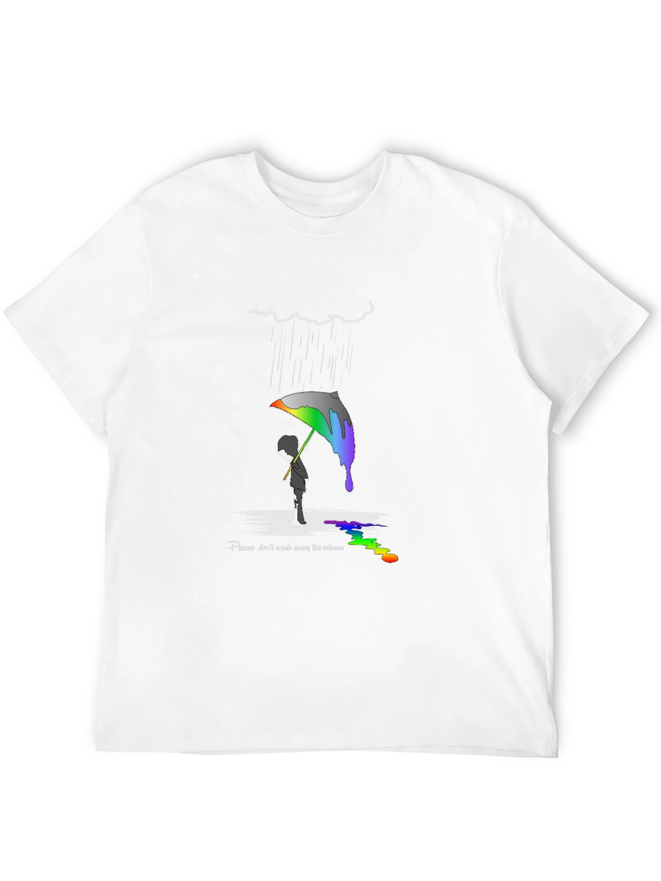 Colorful Rainbow Umbrella T-Shirt