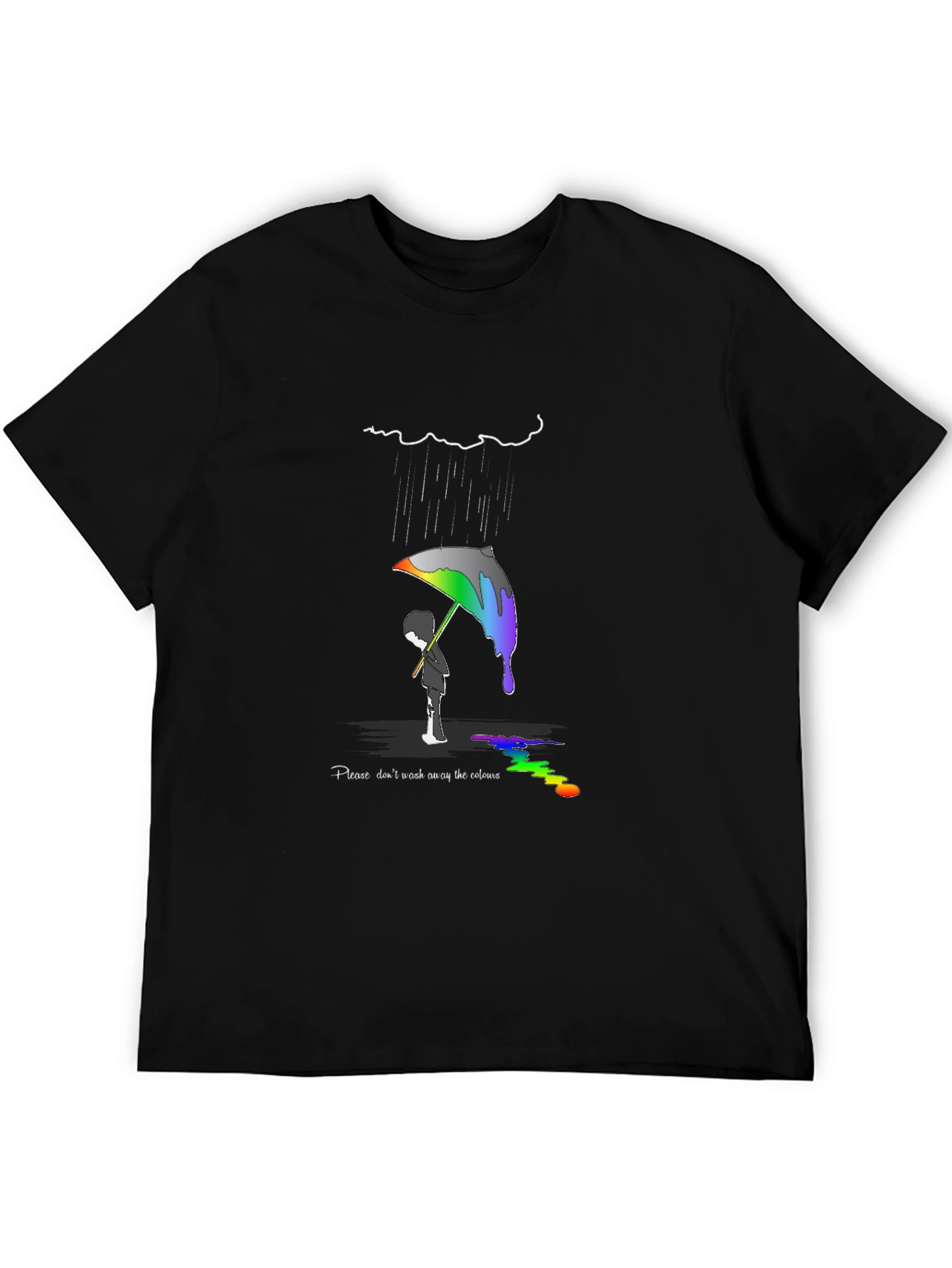 Colorful Rainbow Umbrella T-Shirt