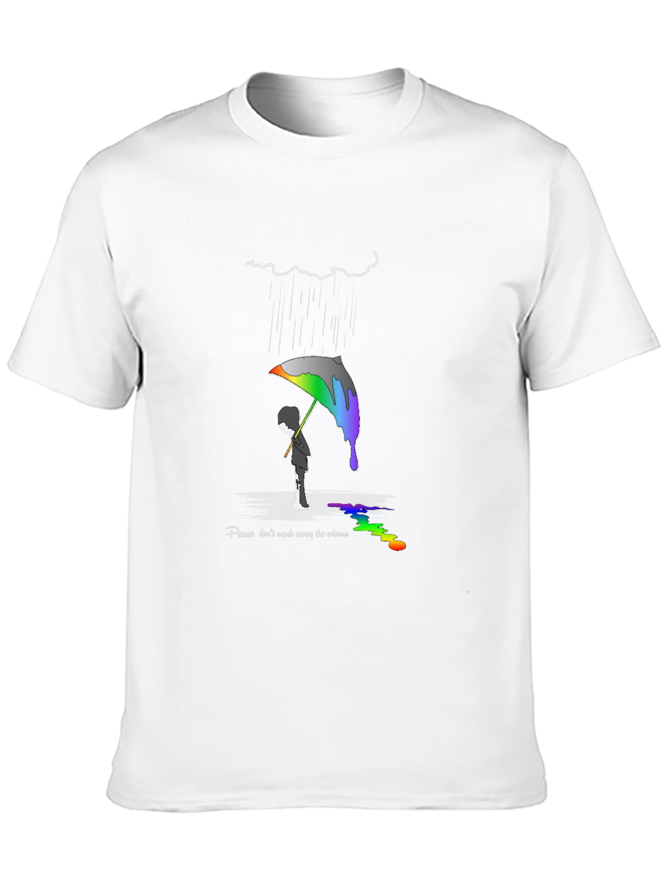 Colorful Rainbow Umbrella T-Shirt