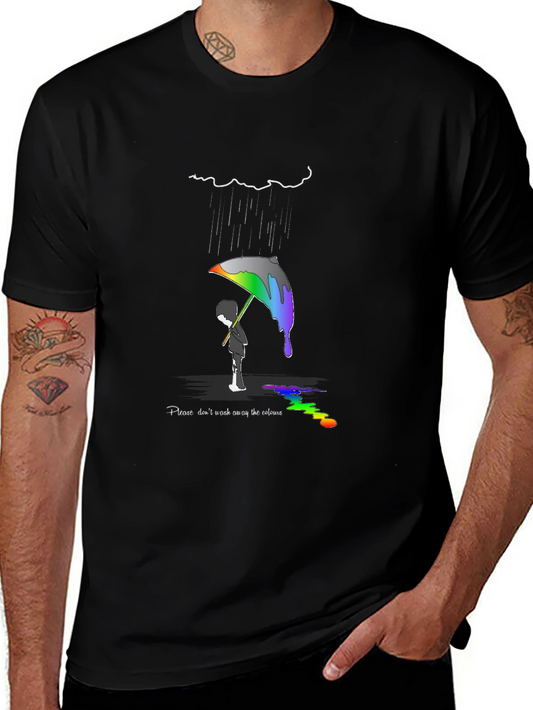 Colorful Rainbow Umbrella T-Shirt
