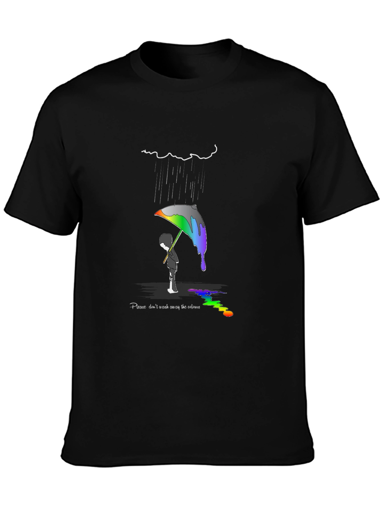 Colorful Rainbow Umbrella T-Shirt