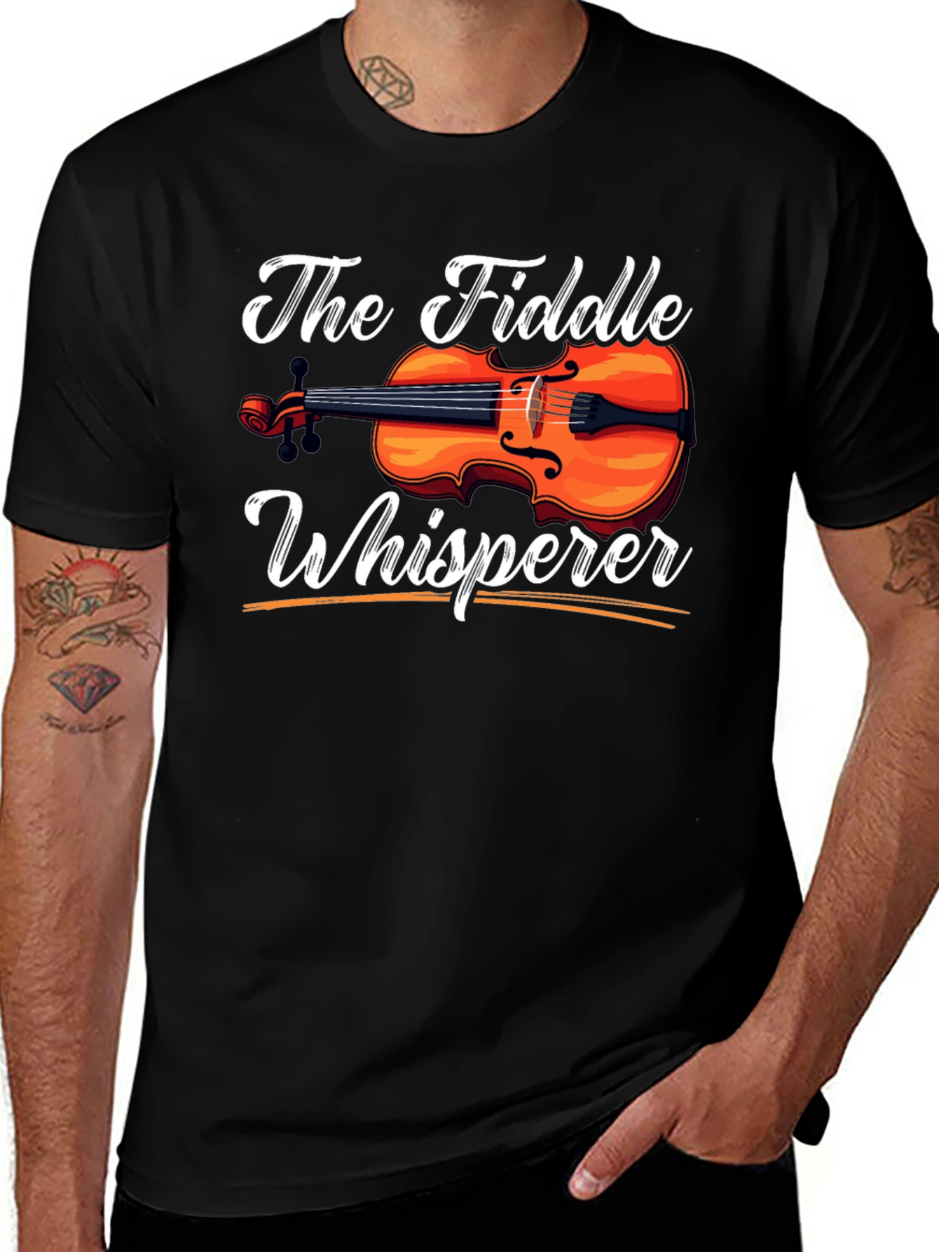 The Fiddle Whisperer Black T-Shirt