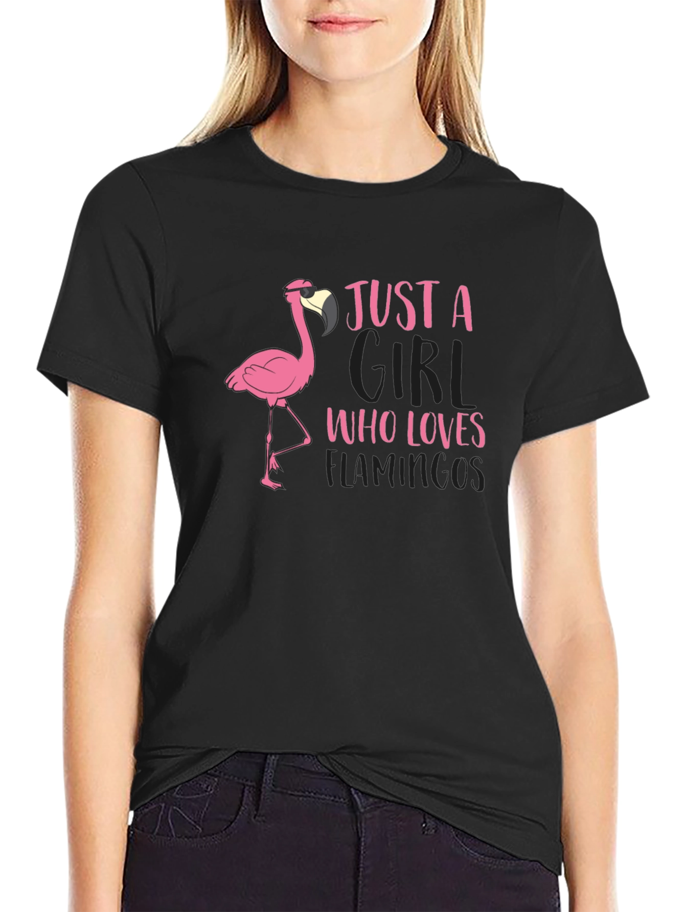 Just A Girl Who Loves Flamingos T-Shirt