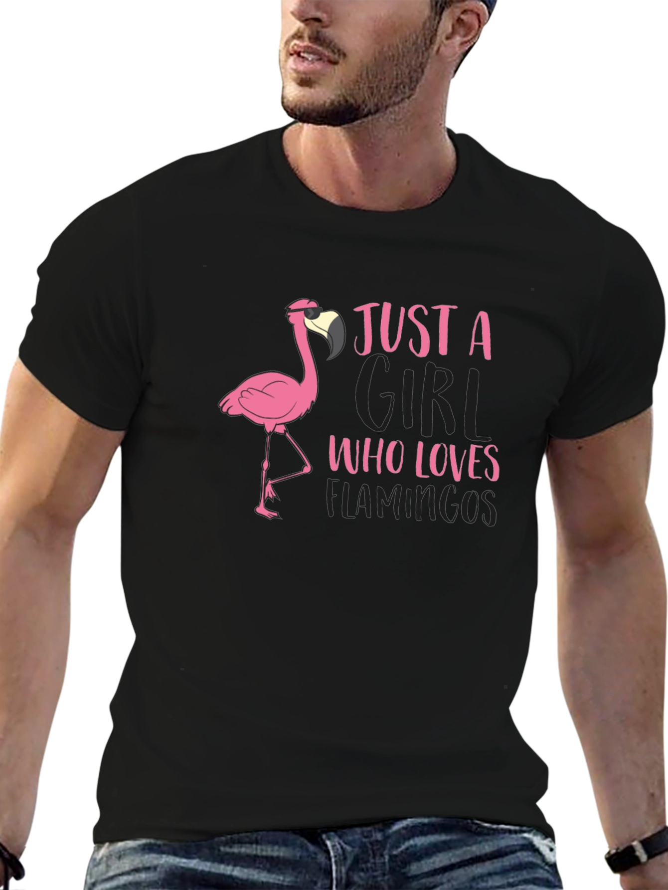 Just A Girl Who Loves Flamingos T-Shirt