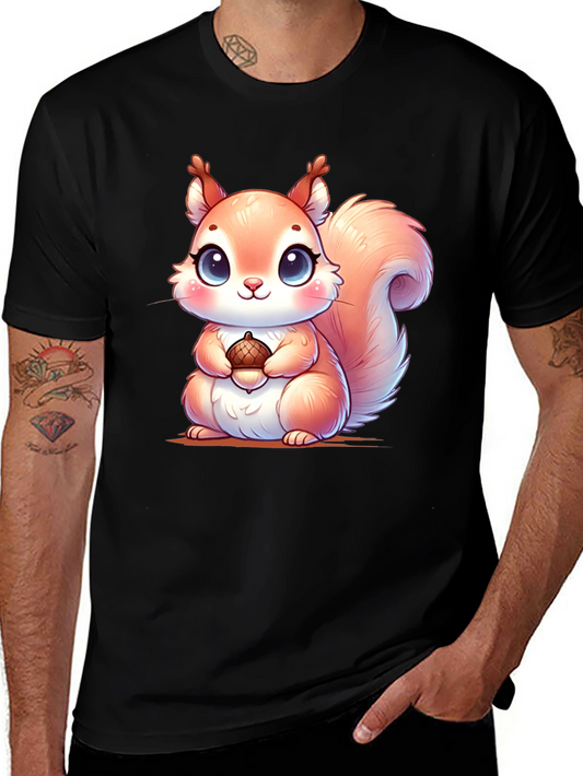 Cute Squirrel Graphic T-Shirt - Soft Cotton Tee