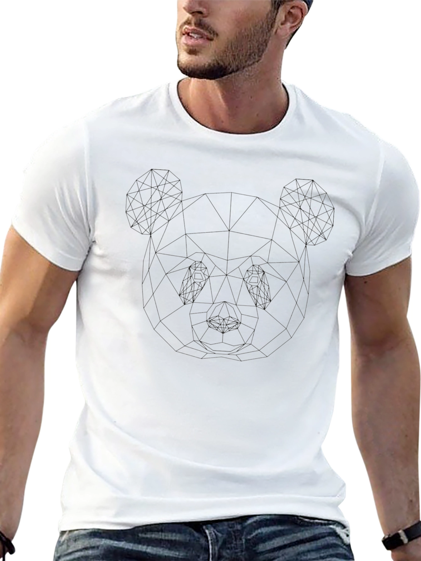 Mens Black Crew Neck T-Shirt - Casual Comfort