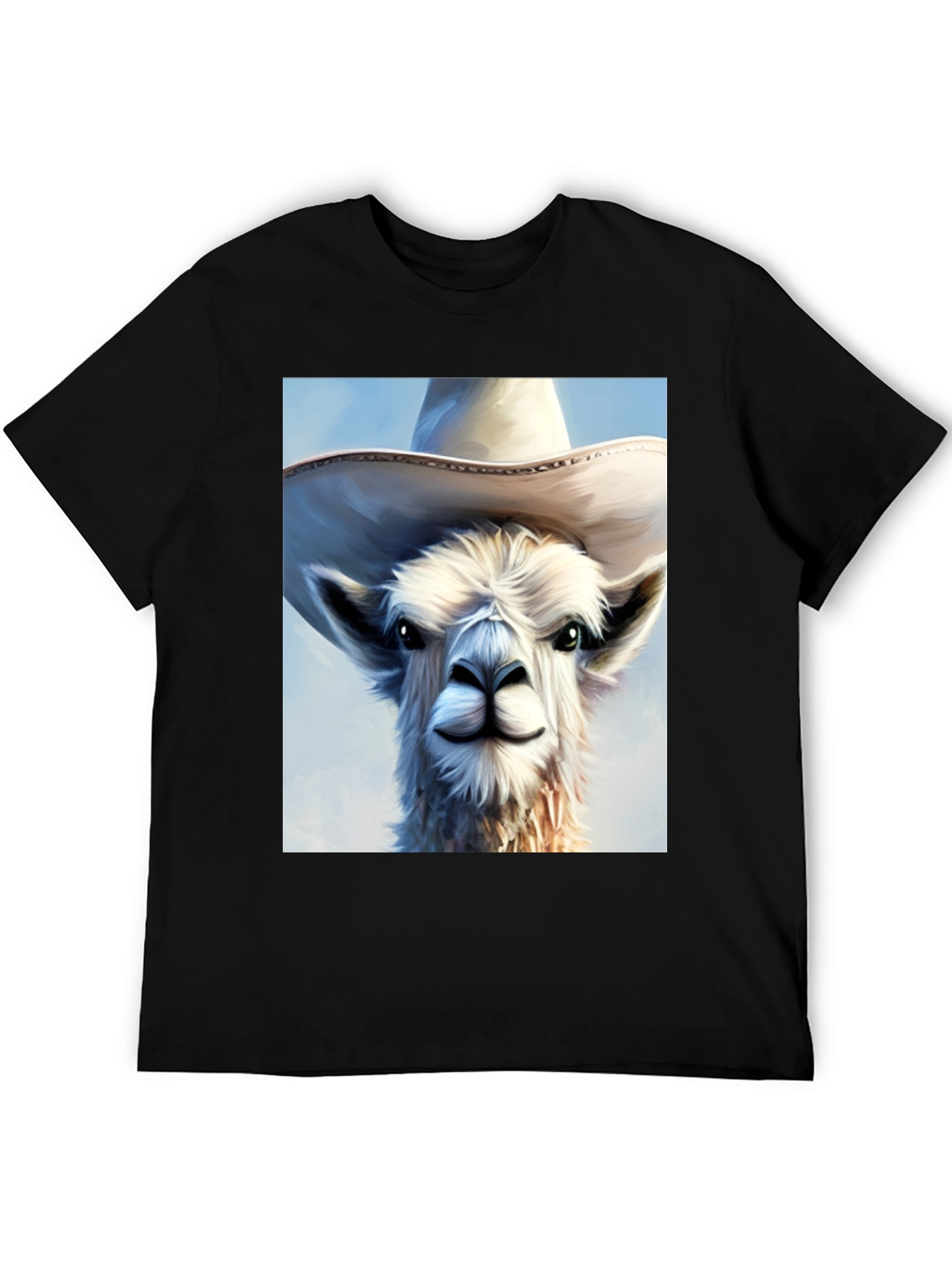 Cool Llama Cowboy T-Shirt