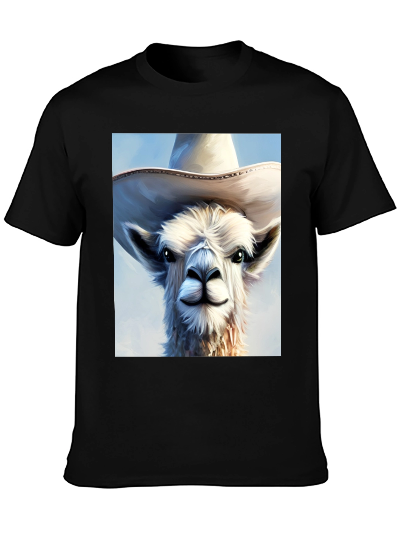 Cool Llama Cowboy T-Shirt