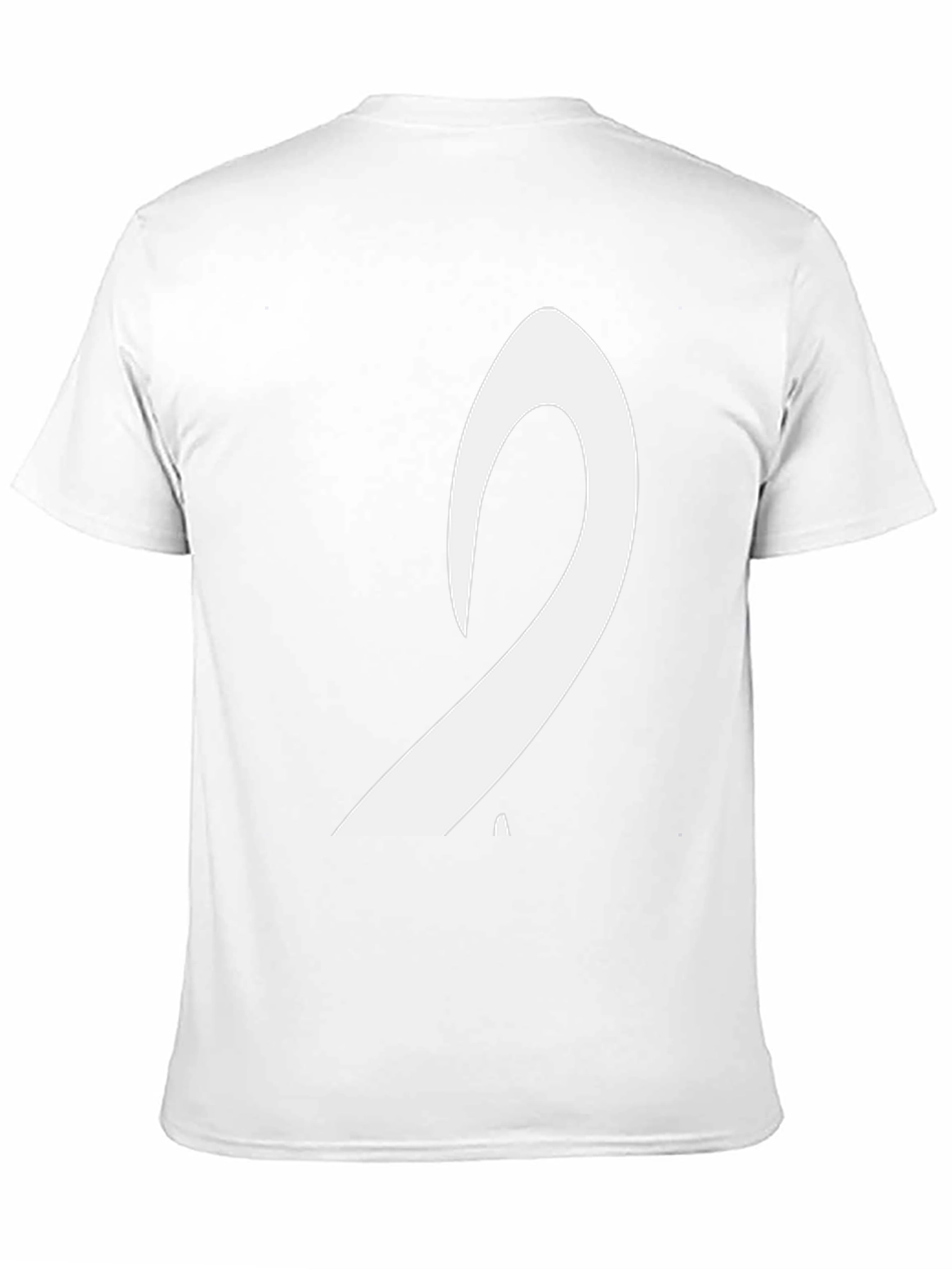 Mens Black T-Shirt with White Arabic Letter Design