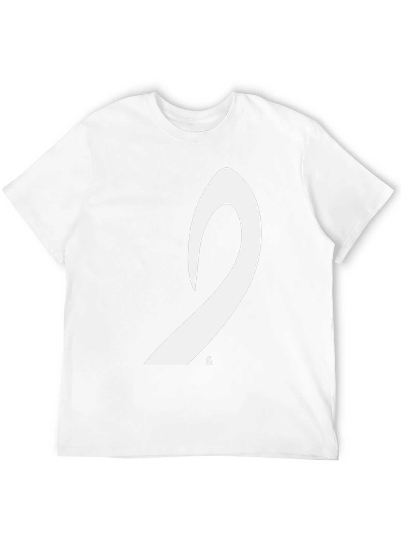 Mens Black T-Shirt with White Arabic Letter Design