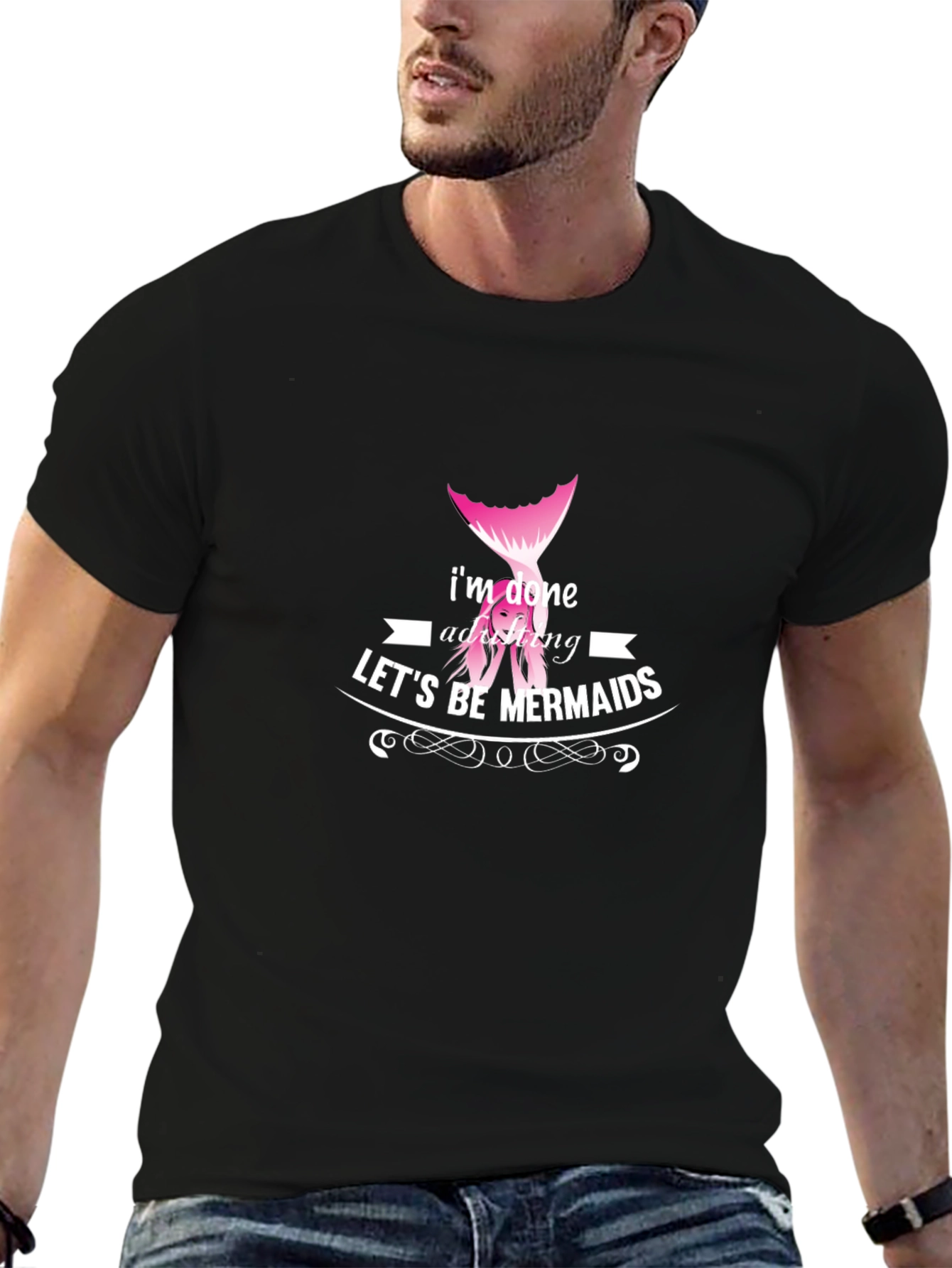 Mermaid Graphic Tee - Im Done Adulting