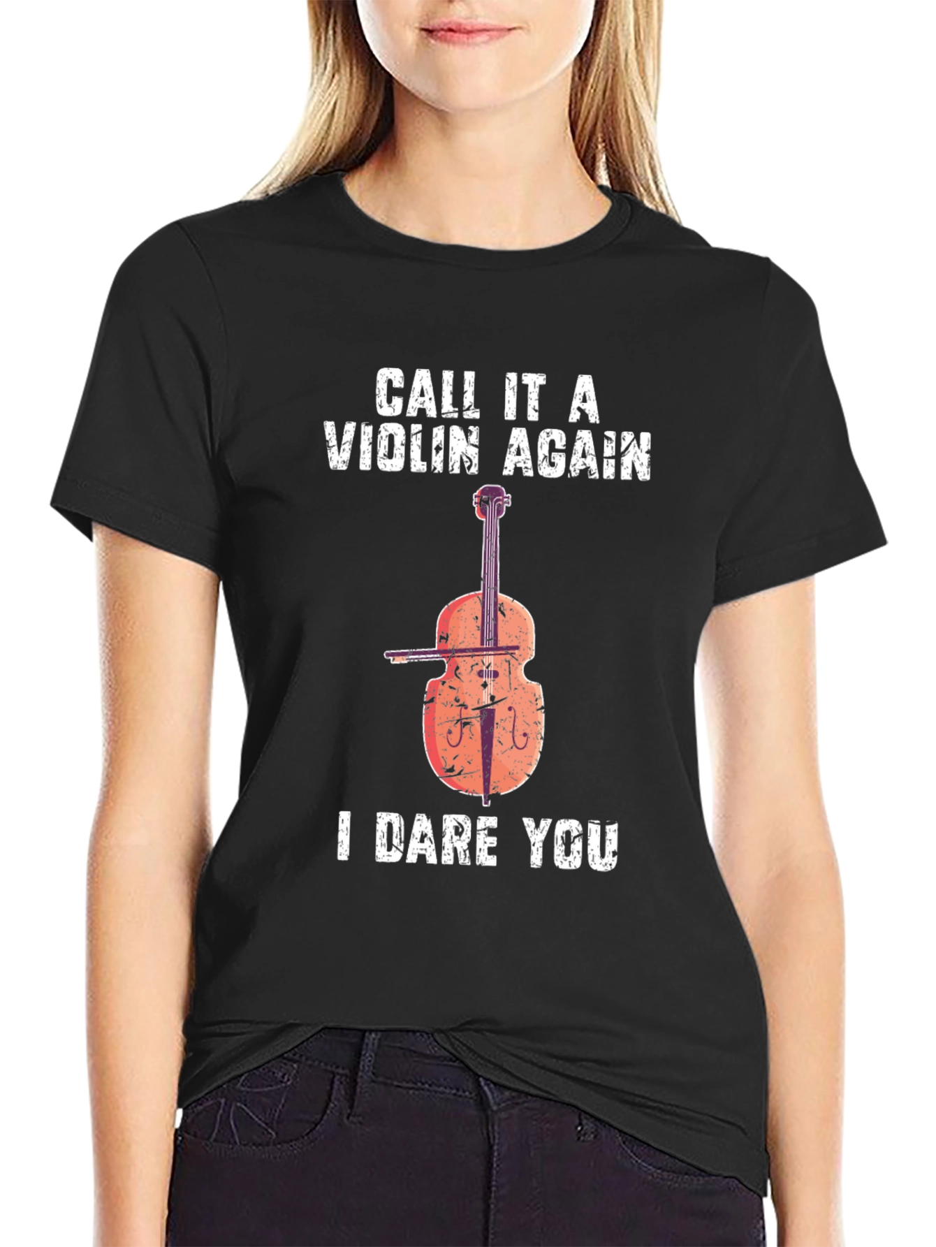 Dare You Violin Double Bass T-Shirt
