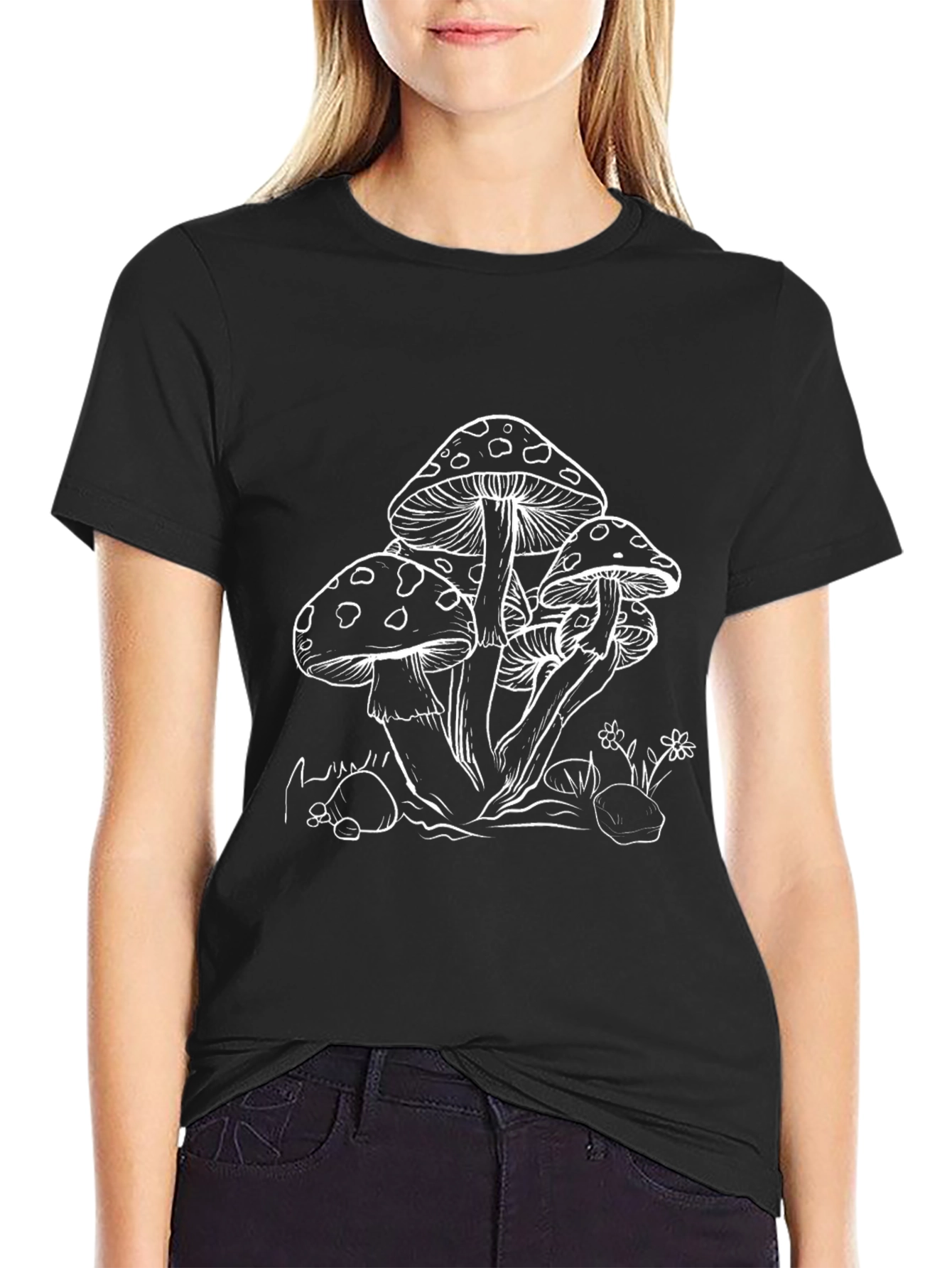 Mushroom Graphic Tee - Nature Inspired Design