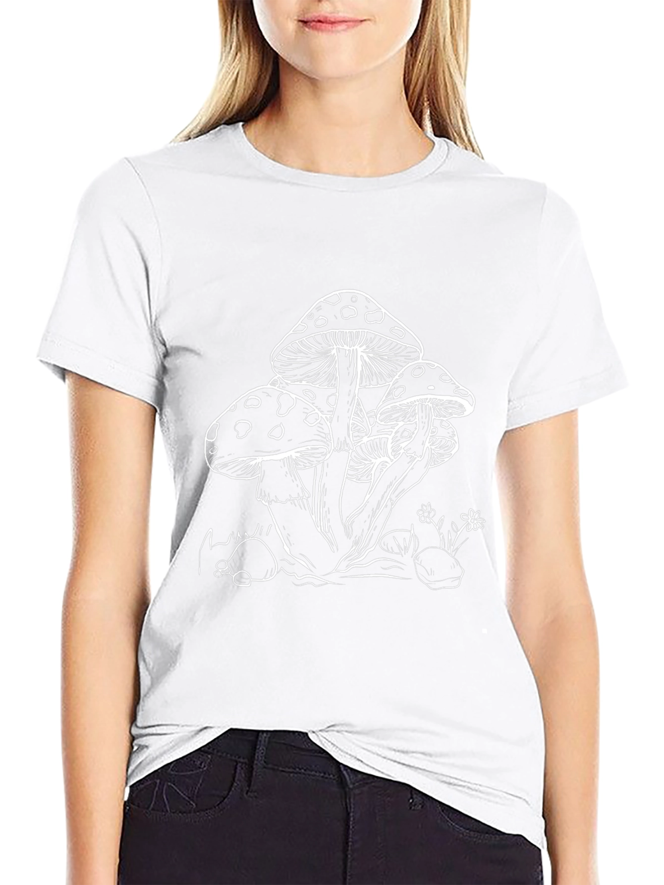 Mushroom Graphic Tee - Nature Inspired Design