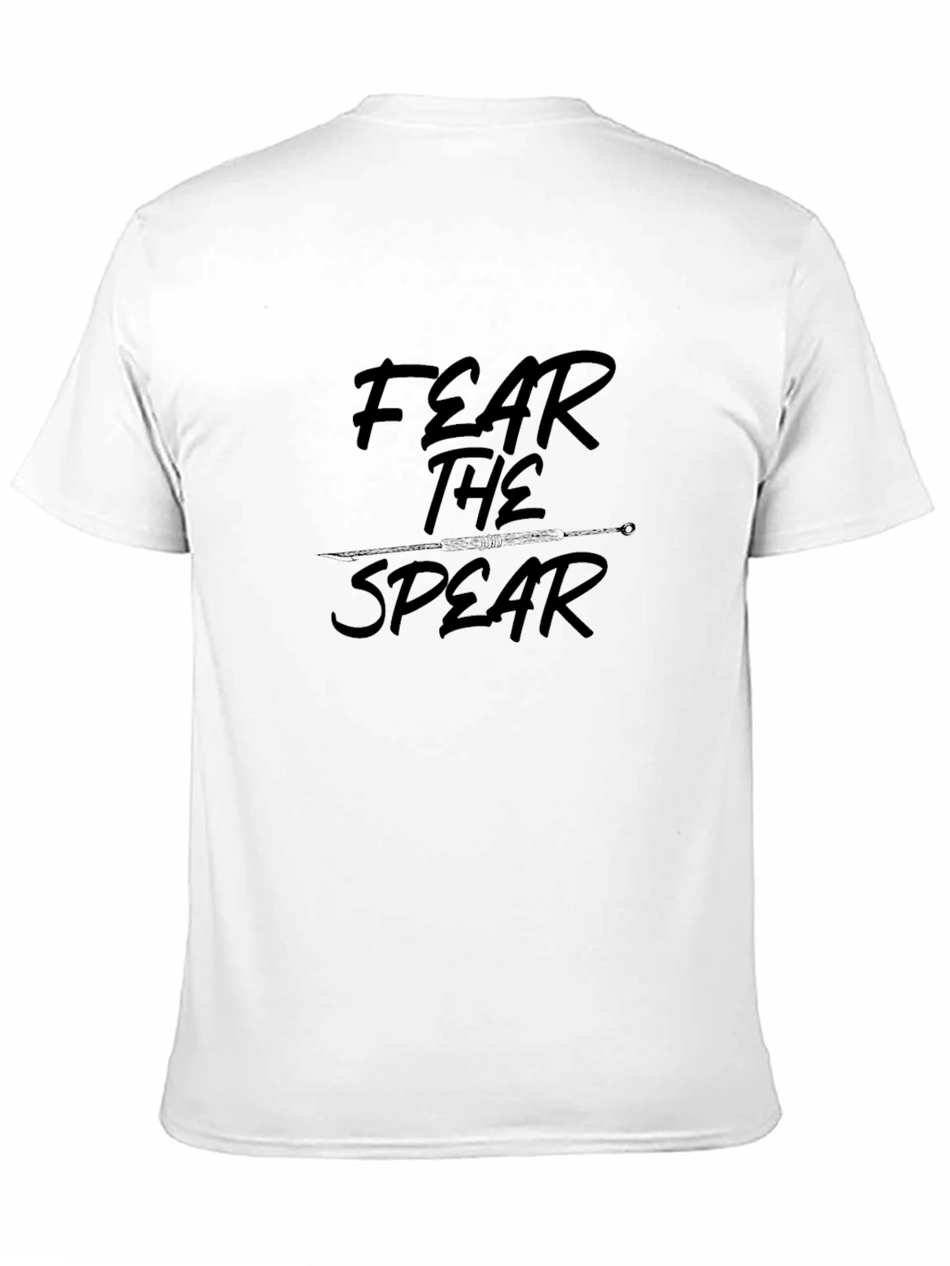 Fear The Spear Black Graphic Tee