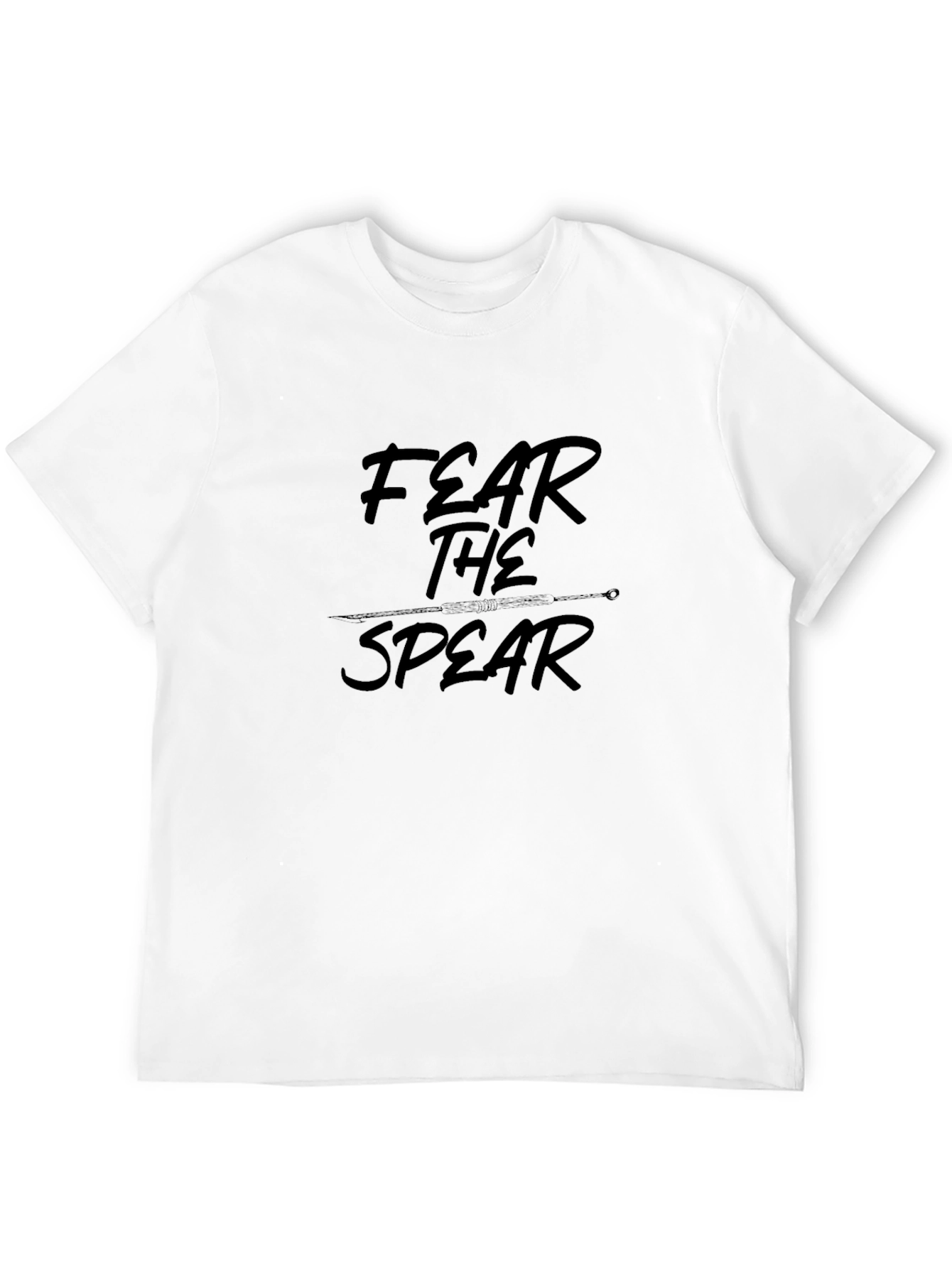 Fear The Spear Black Graphic Tee