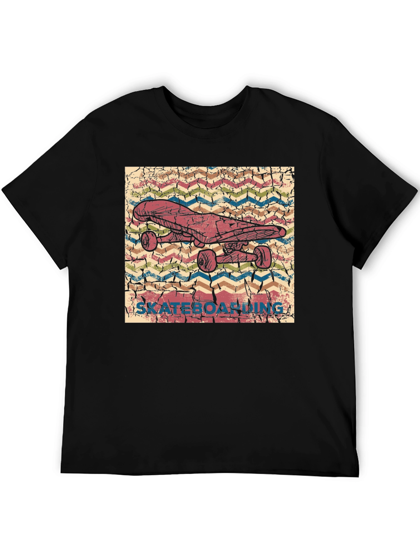 Skateboarding Graphic Tee - Retro Style