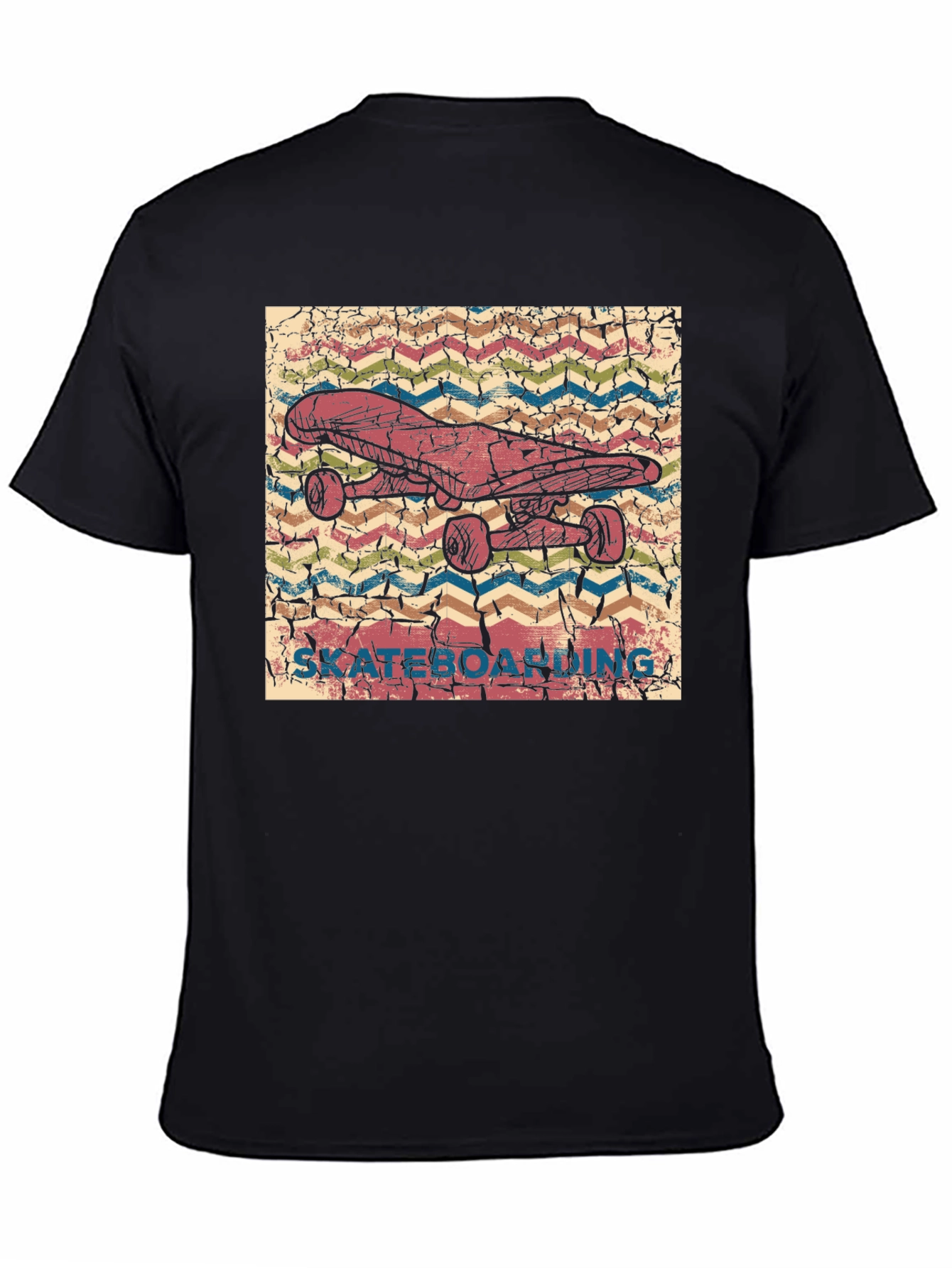 Skateboarding Graphic Tee - Retro Style