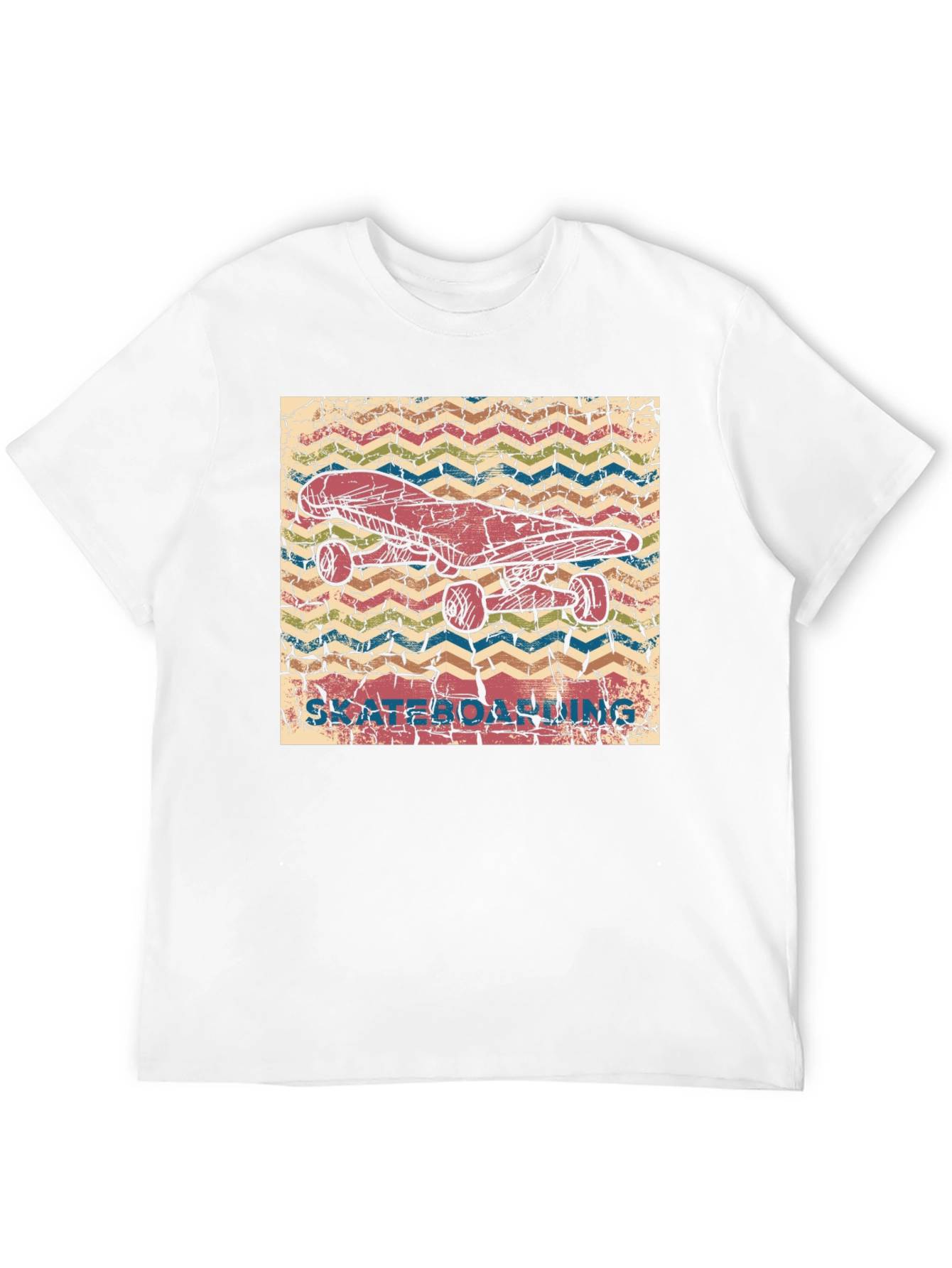 Skateboarding Graphic Tee - Retro Style