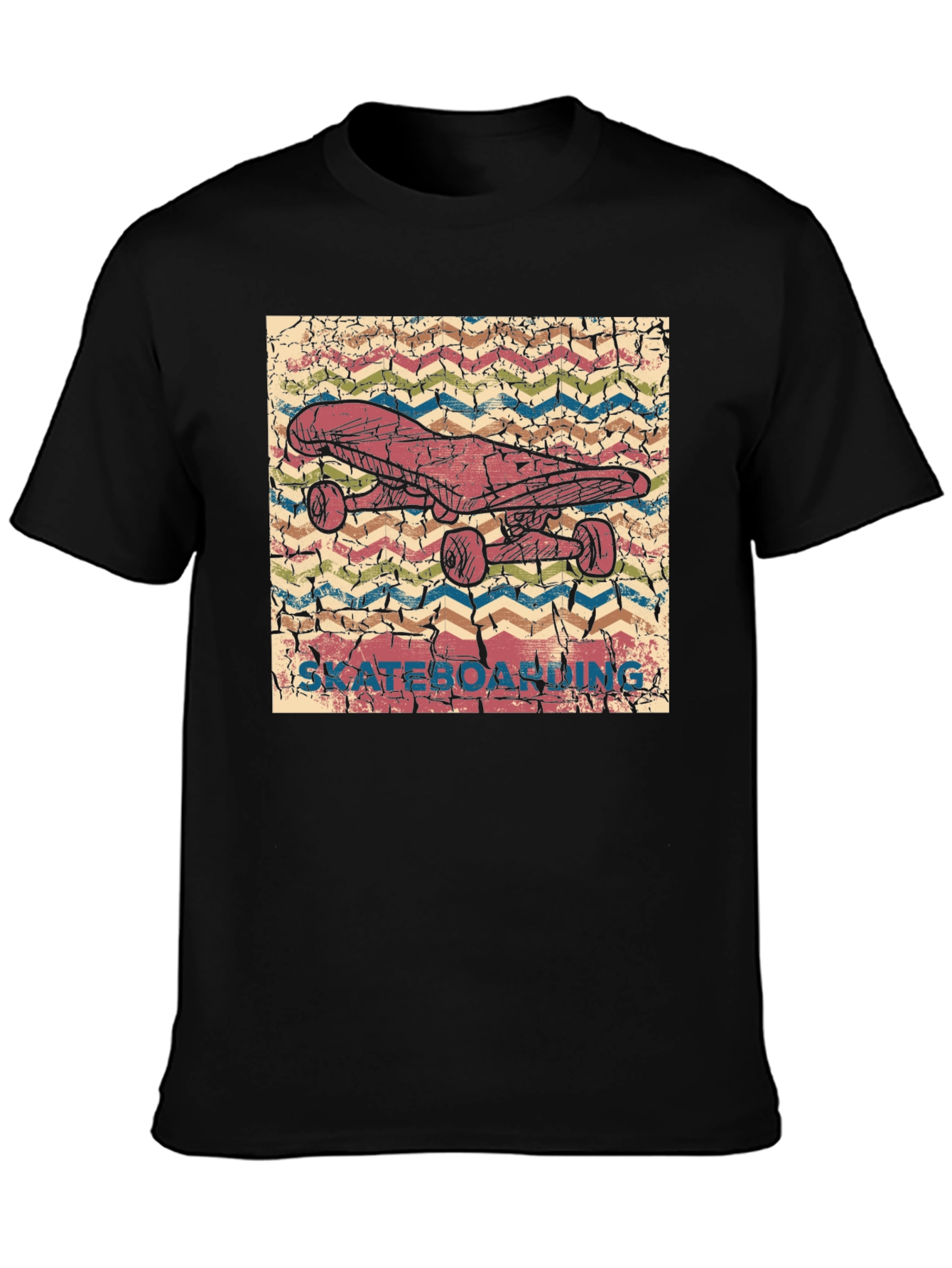 Skateboarding Graphic Tee - Retro Style