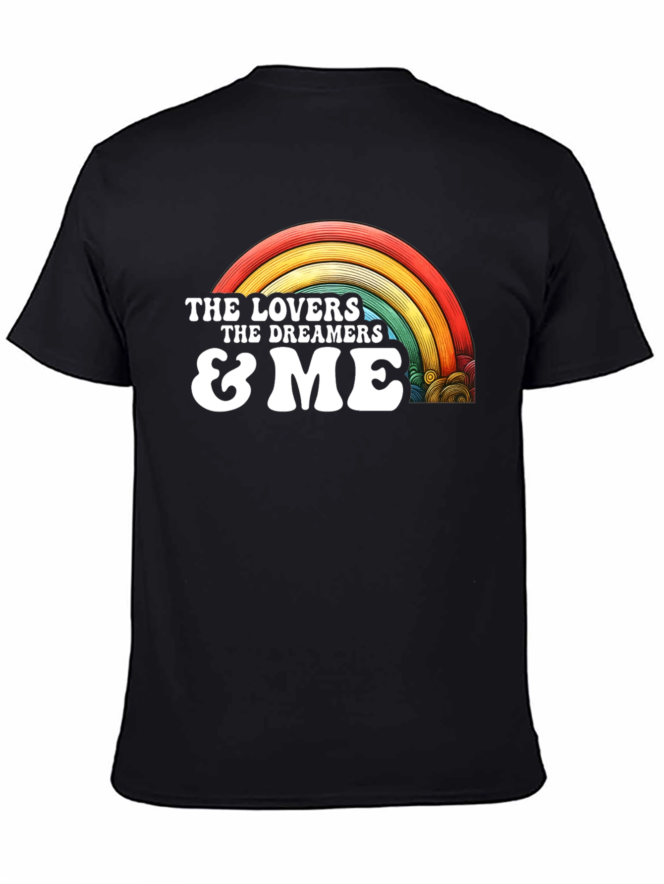 Lovers Dreamers & Me Retro Rainbow Graphic Tee