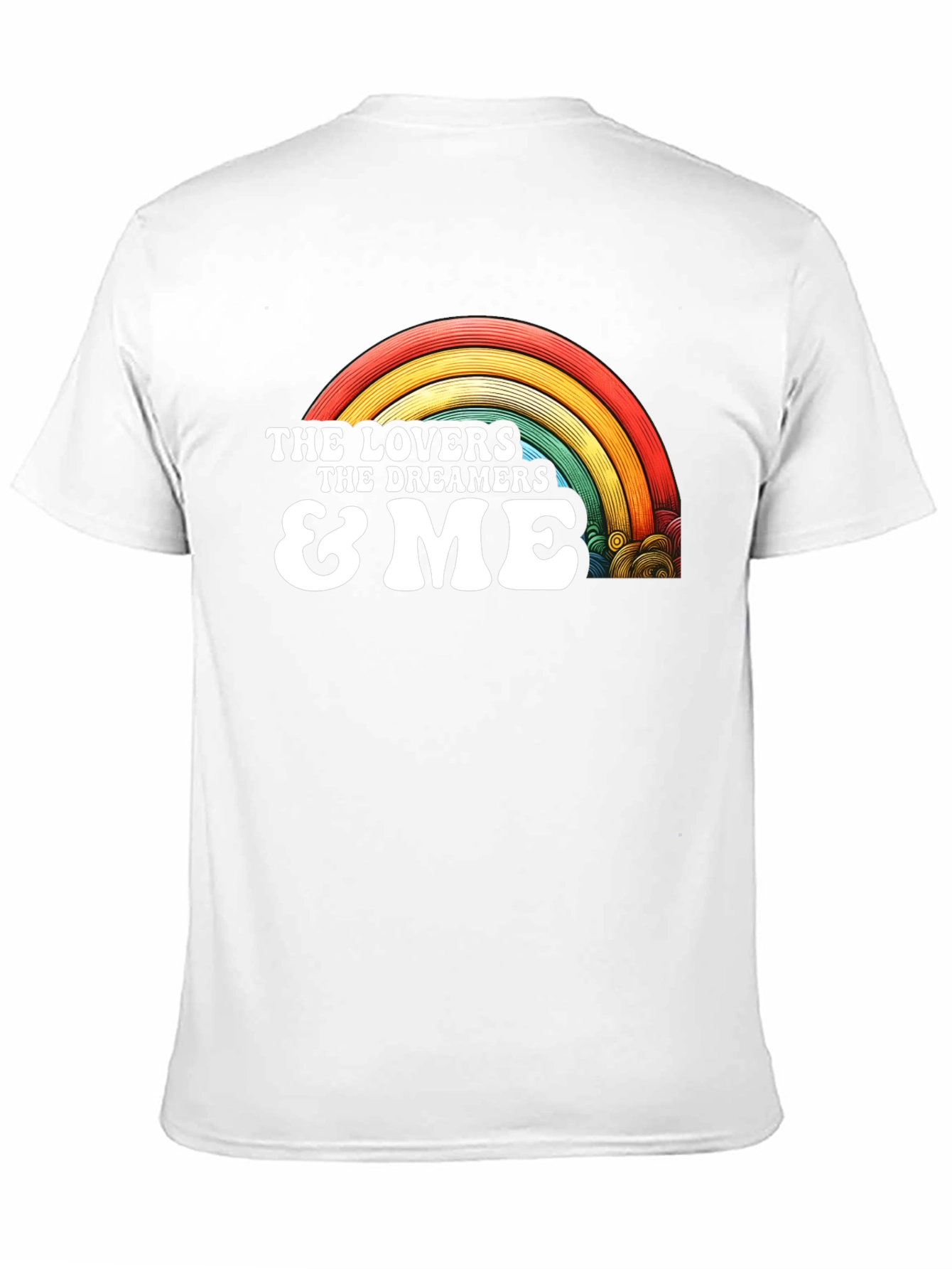Lovers Dreamers & Me Retro Rainbow Graphic Tee