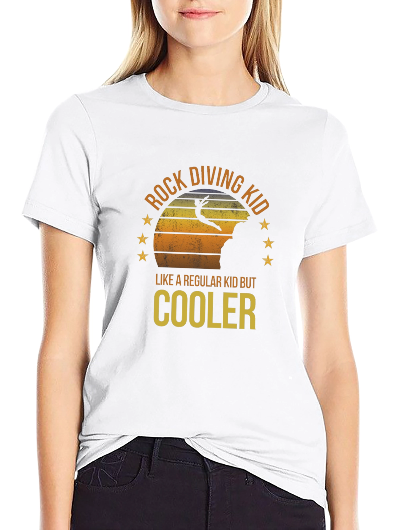 Rock Diving Kid T-Shirt - Cool Diver Tee