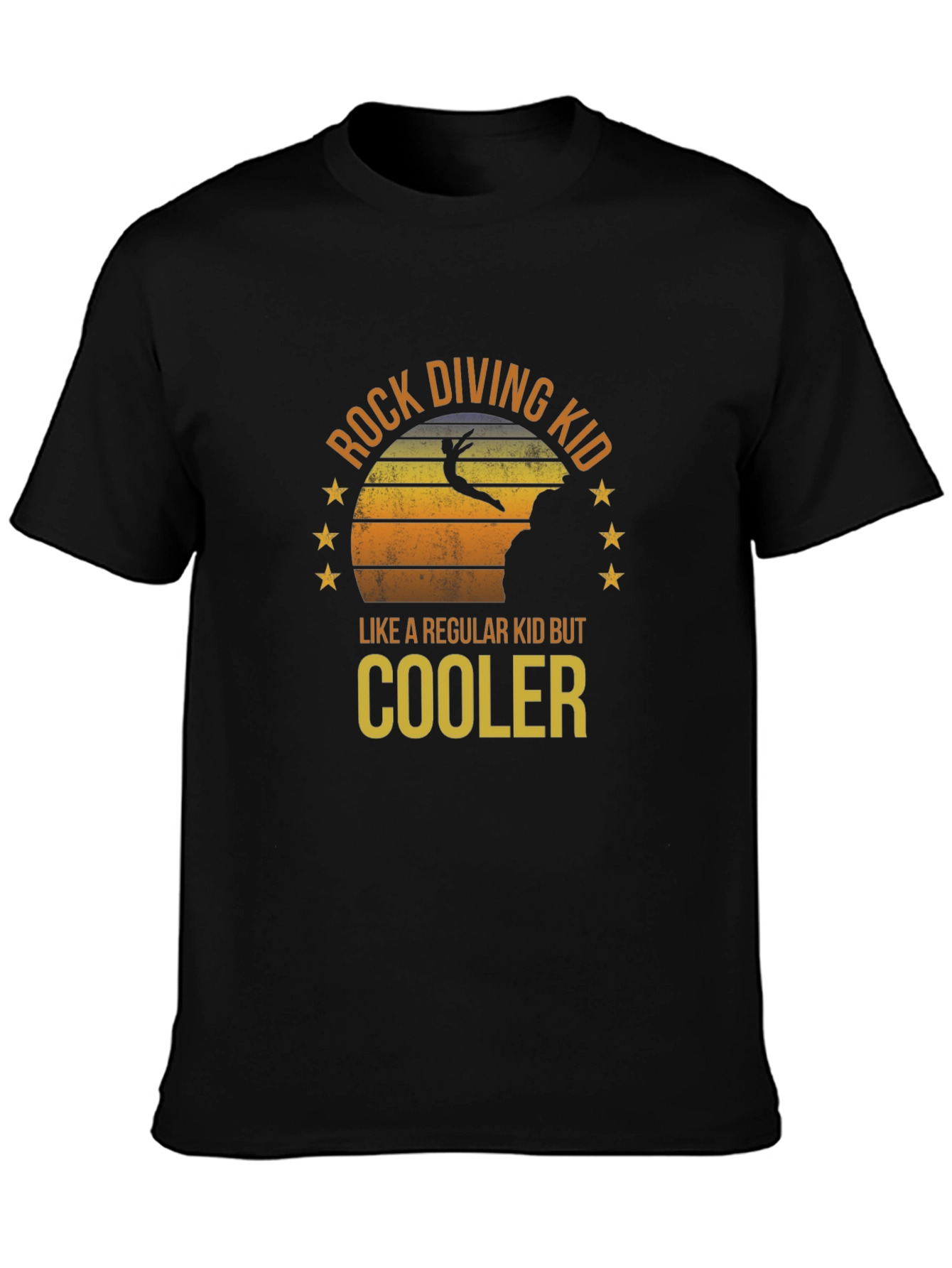 Rock Diving Kid T-Shirt - Cool Diver Tee