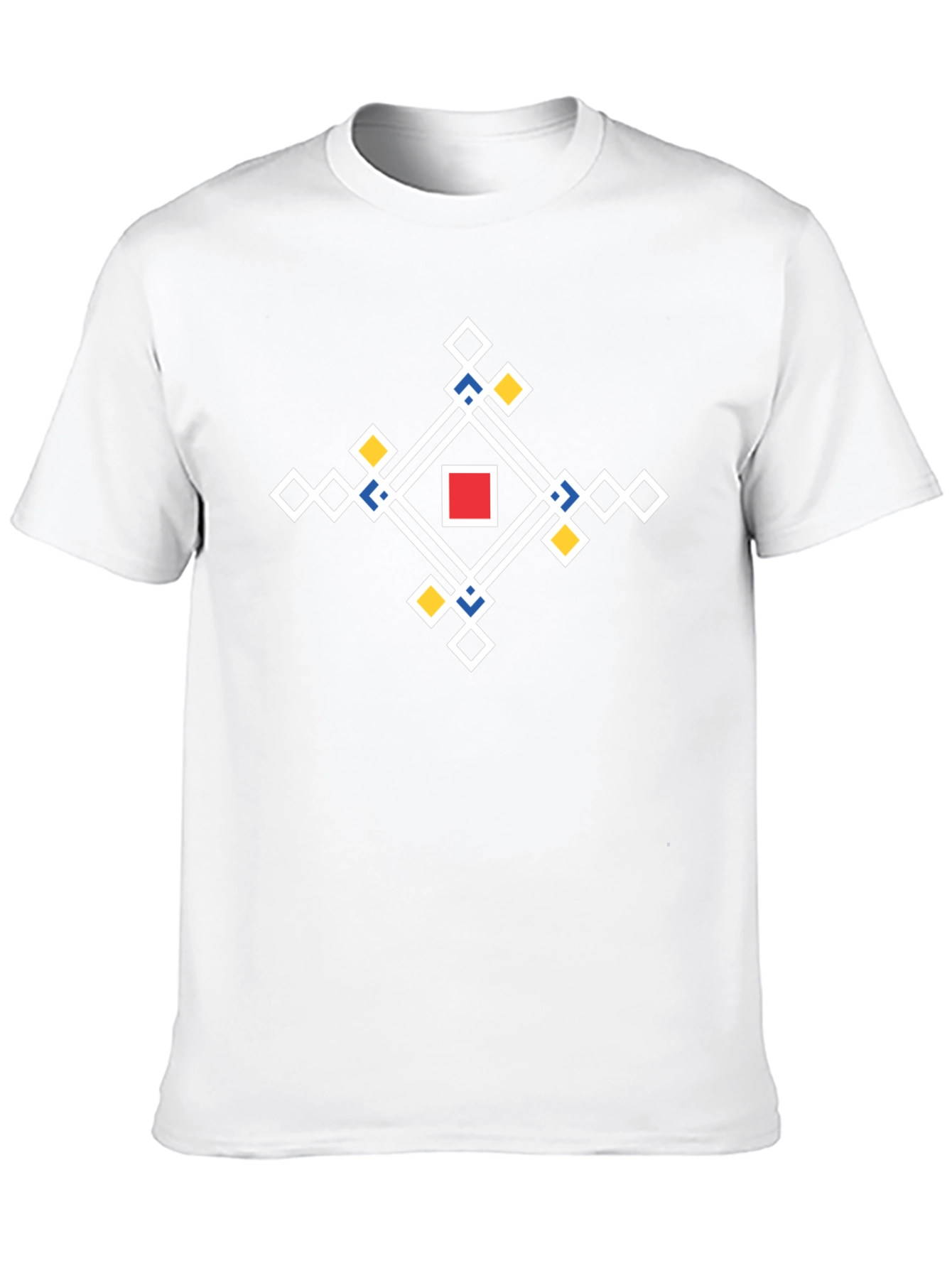 Geometric Diamond Print Tee
