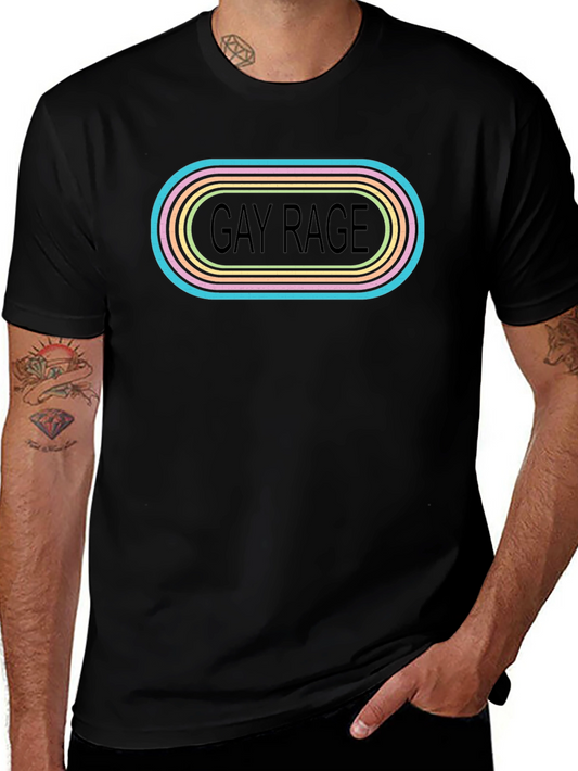 Gay Rage Graphic Tee - Pride LGBTQ+ Shirt