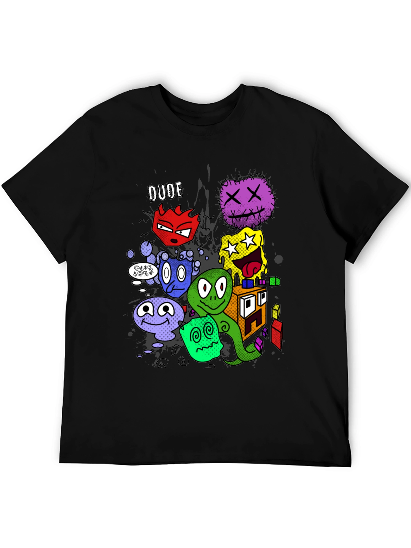 Dude T-Shirt With Cartoon Character Graphic
