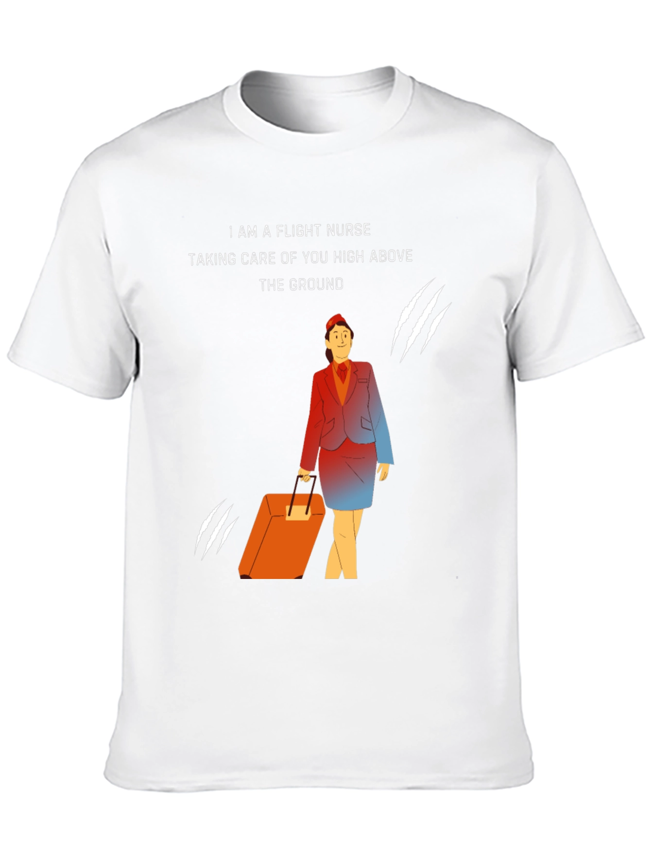 Flight Nurse T-Shirt - Caring High Above the Ground