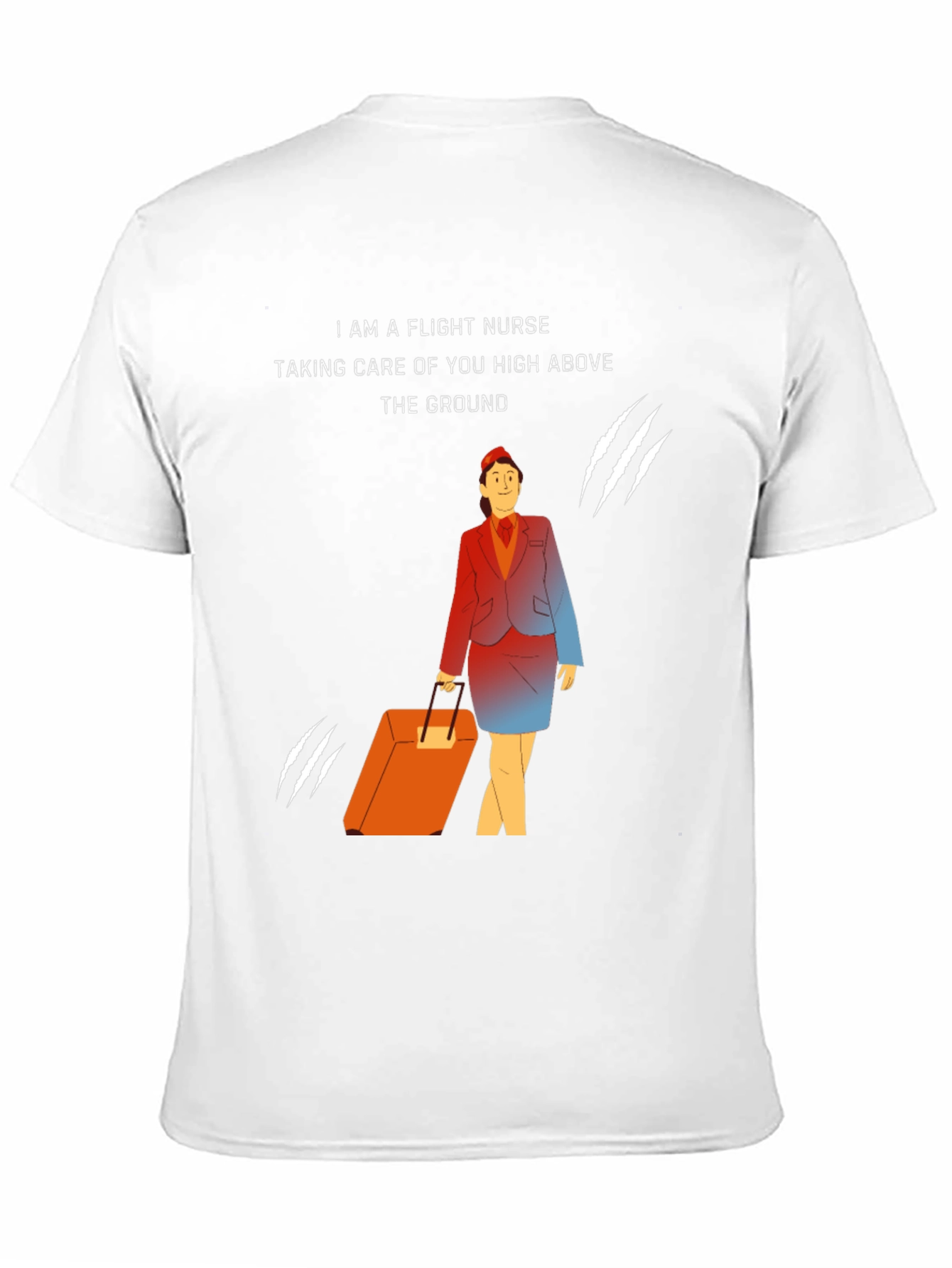 Flight Nurse T-Shirt - Caring High Above the Ground