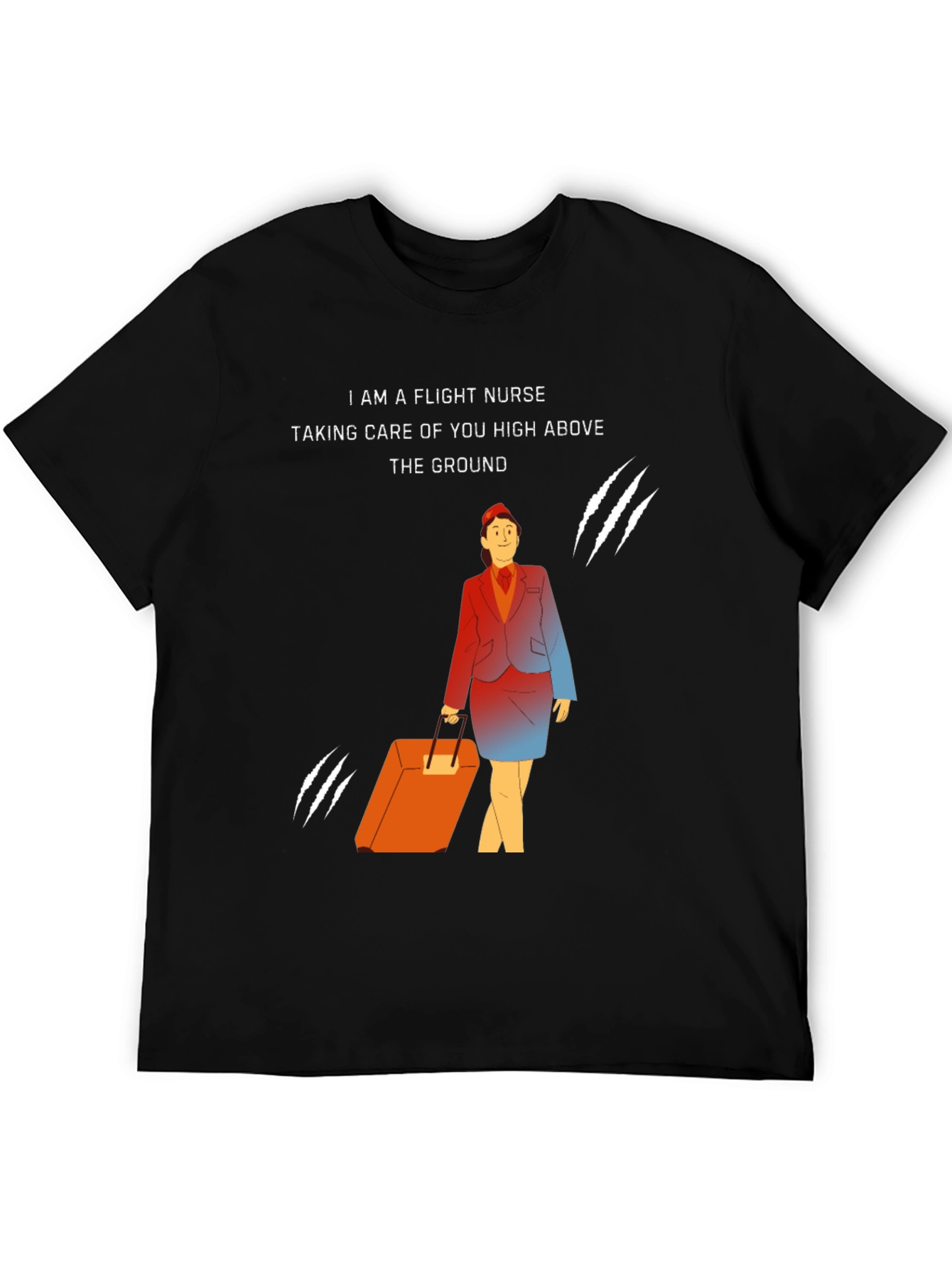 Flight Nurse T-Shirt - Caring High Above the Ground