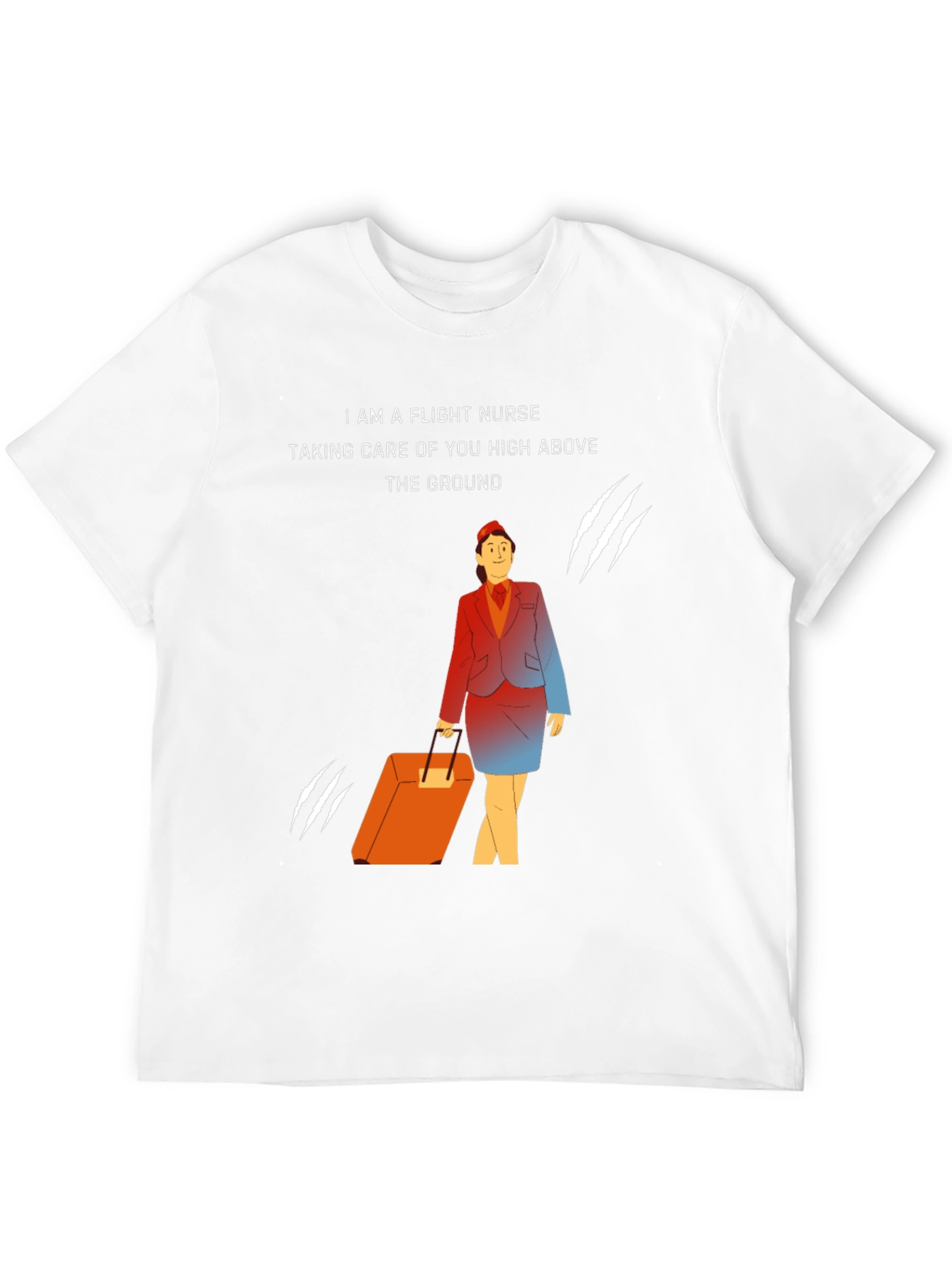 Flight Nurse T-Shirt - Caring High Above the Ground
