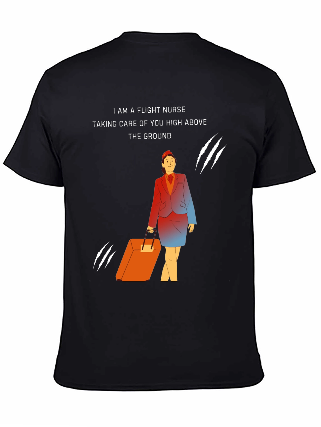 Flight Nurse T-Shirt - Caring High Above the Ground