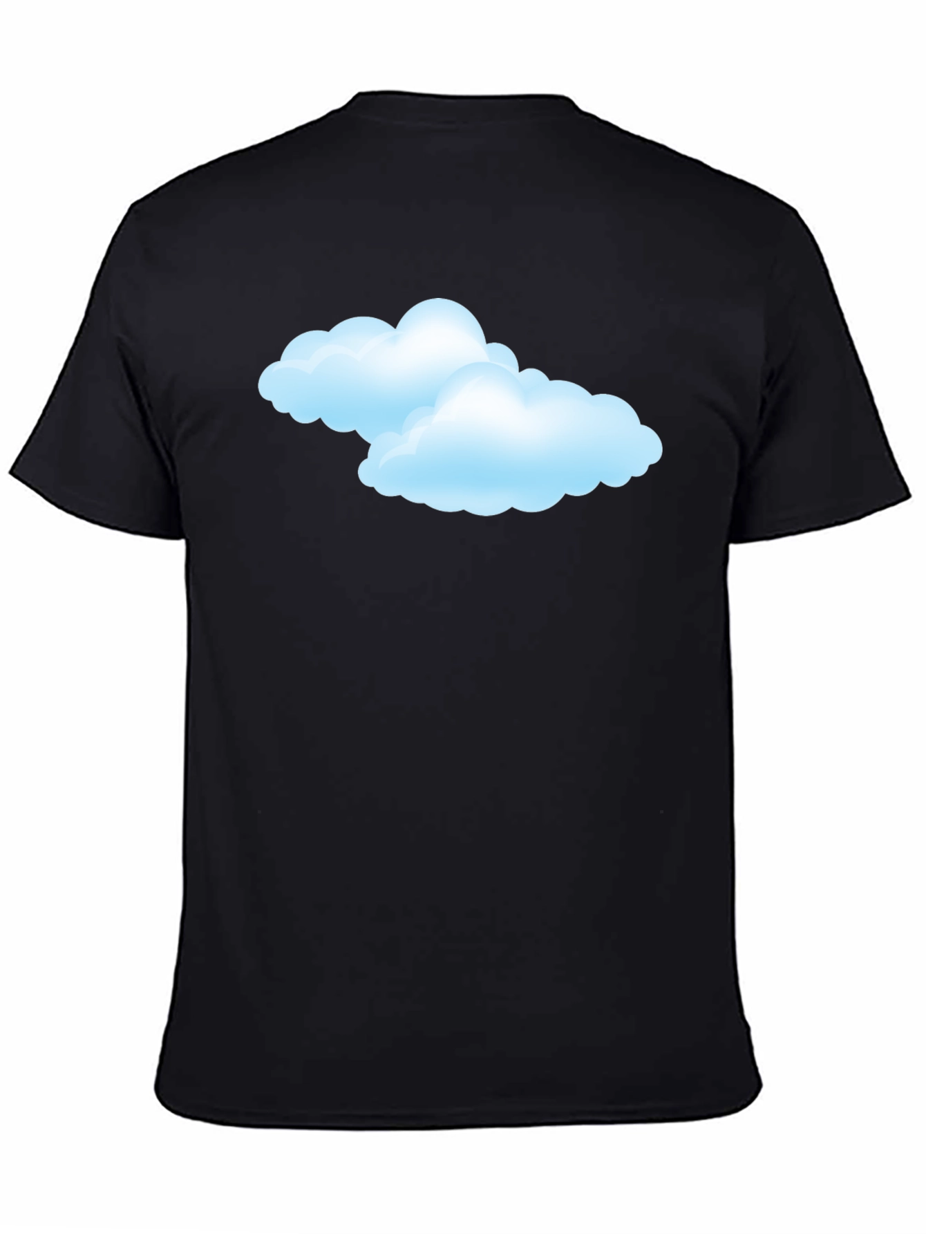 Cloud Graphic Black T-Shirt - Weather Style