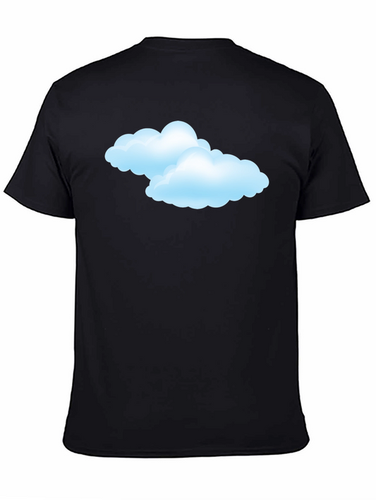 Cloud Graphic Black T-Shirt - Weather Style