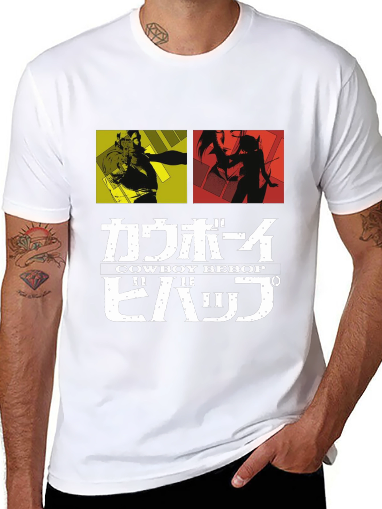 Cowboy Bebop Graphic Print T-Shirt - Anime Inspired Style