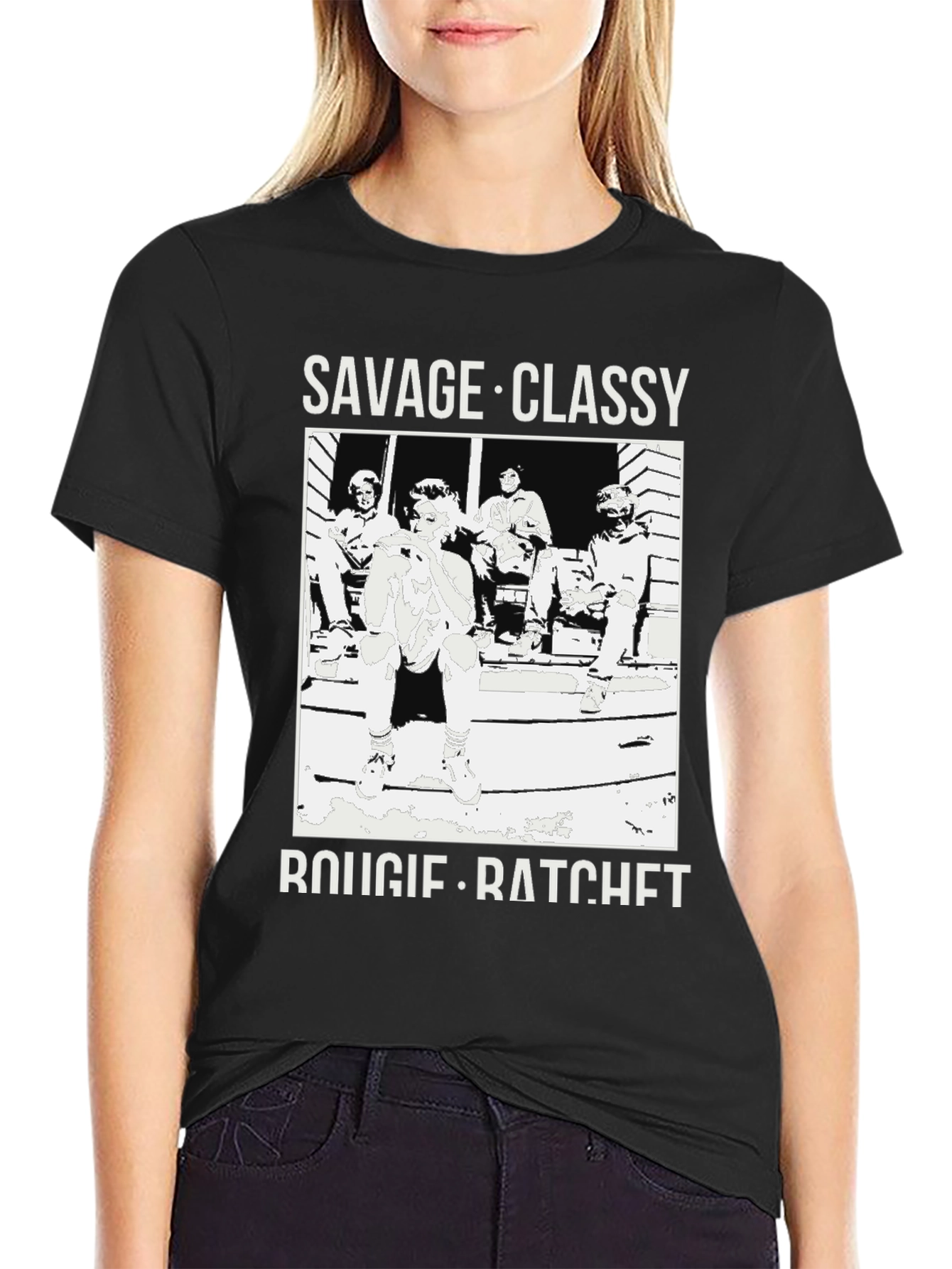 Savage Classy Bougie Ratchet Black T-Shirt