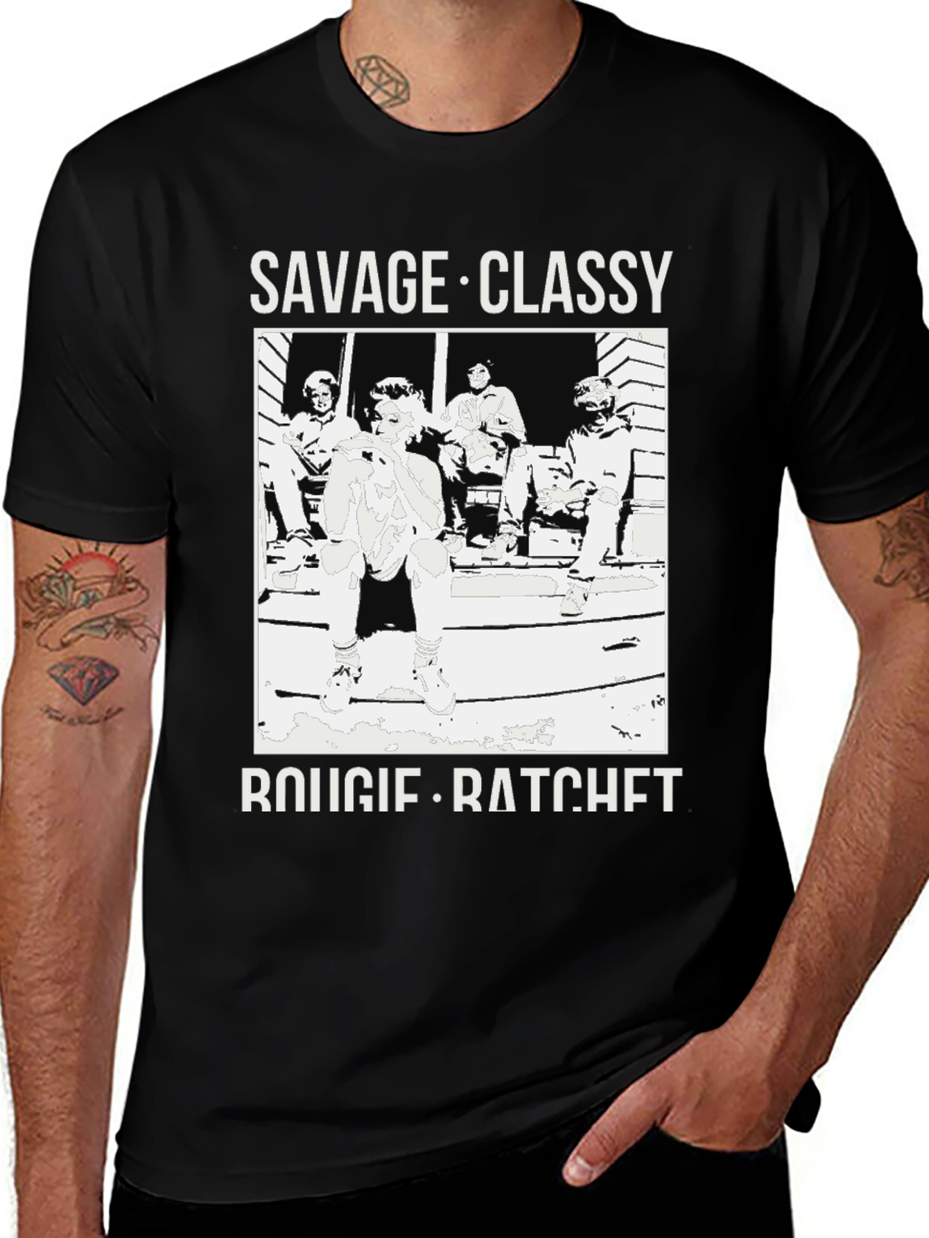 Savage Classy Bougie Ratchet Black T-Shirt