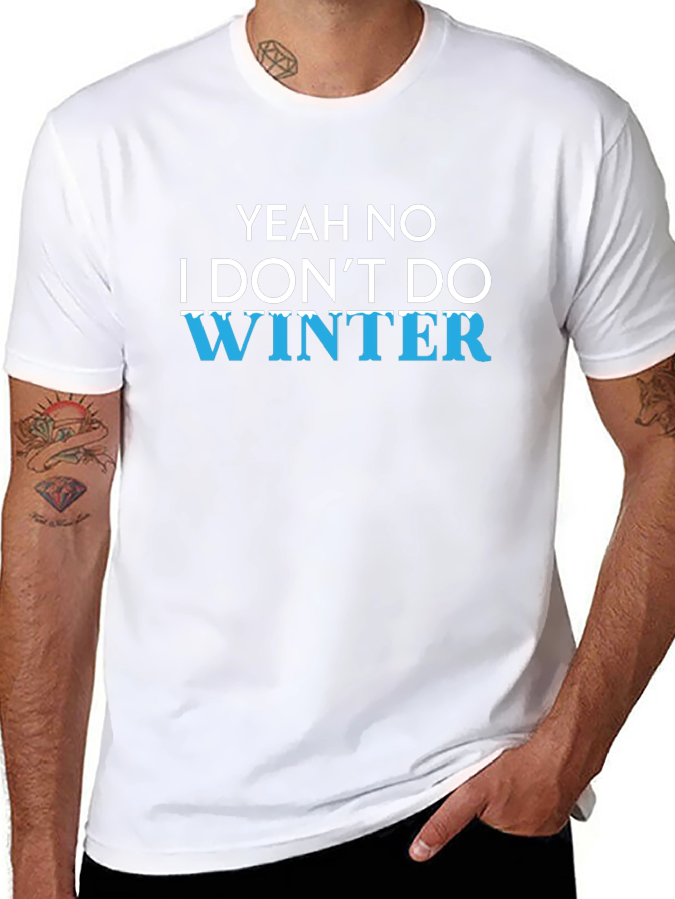 Funny Winter Hater Graphic T-Shirt