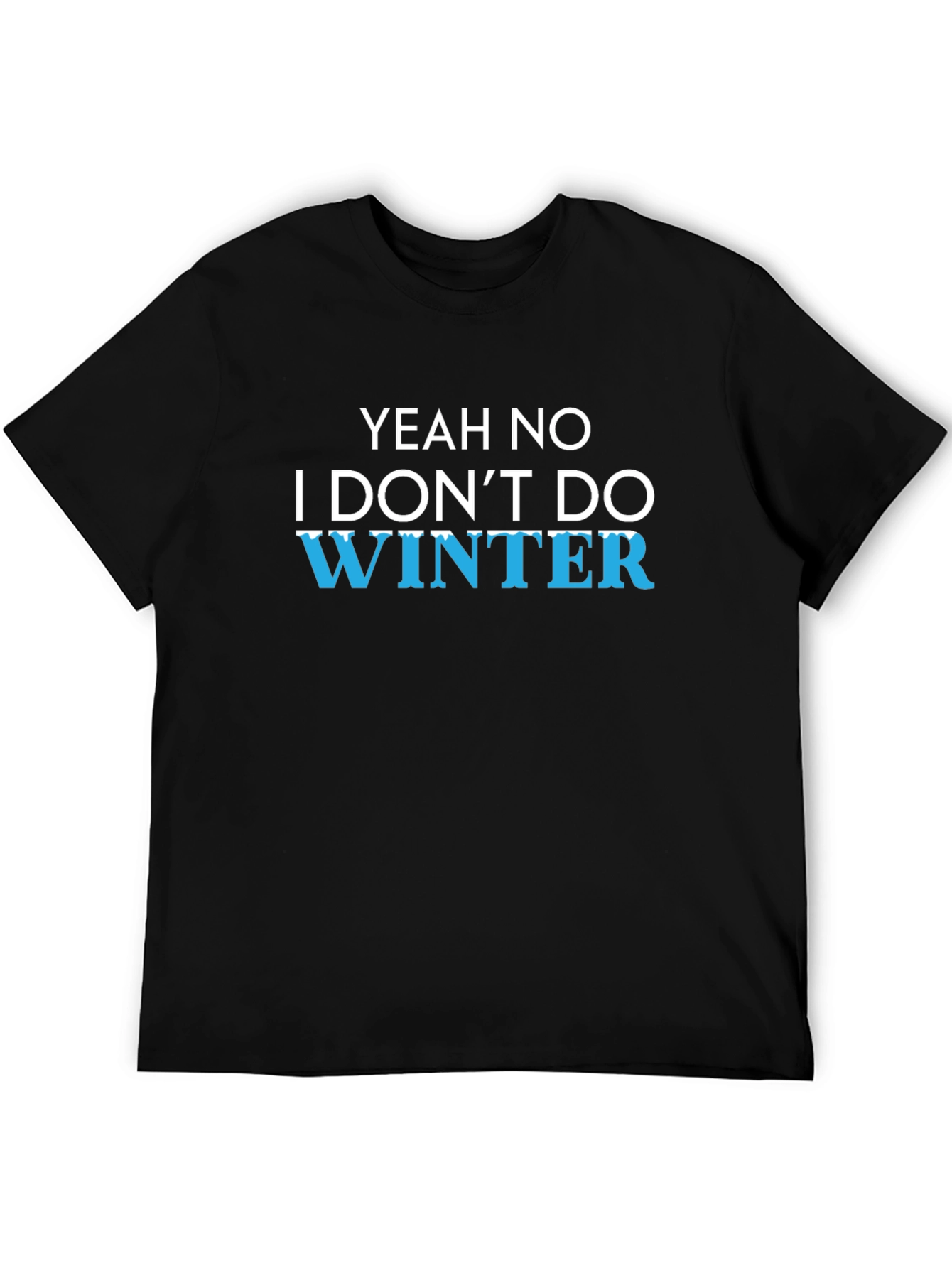 Funny Winter Hater Graphic T-Shirt