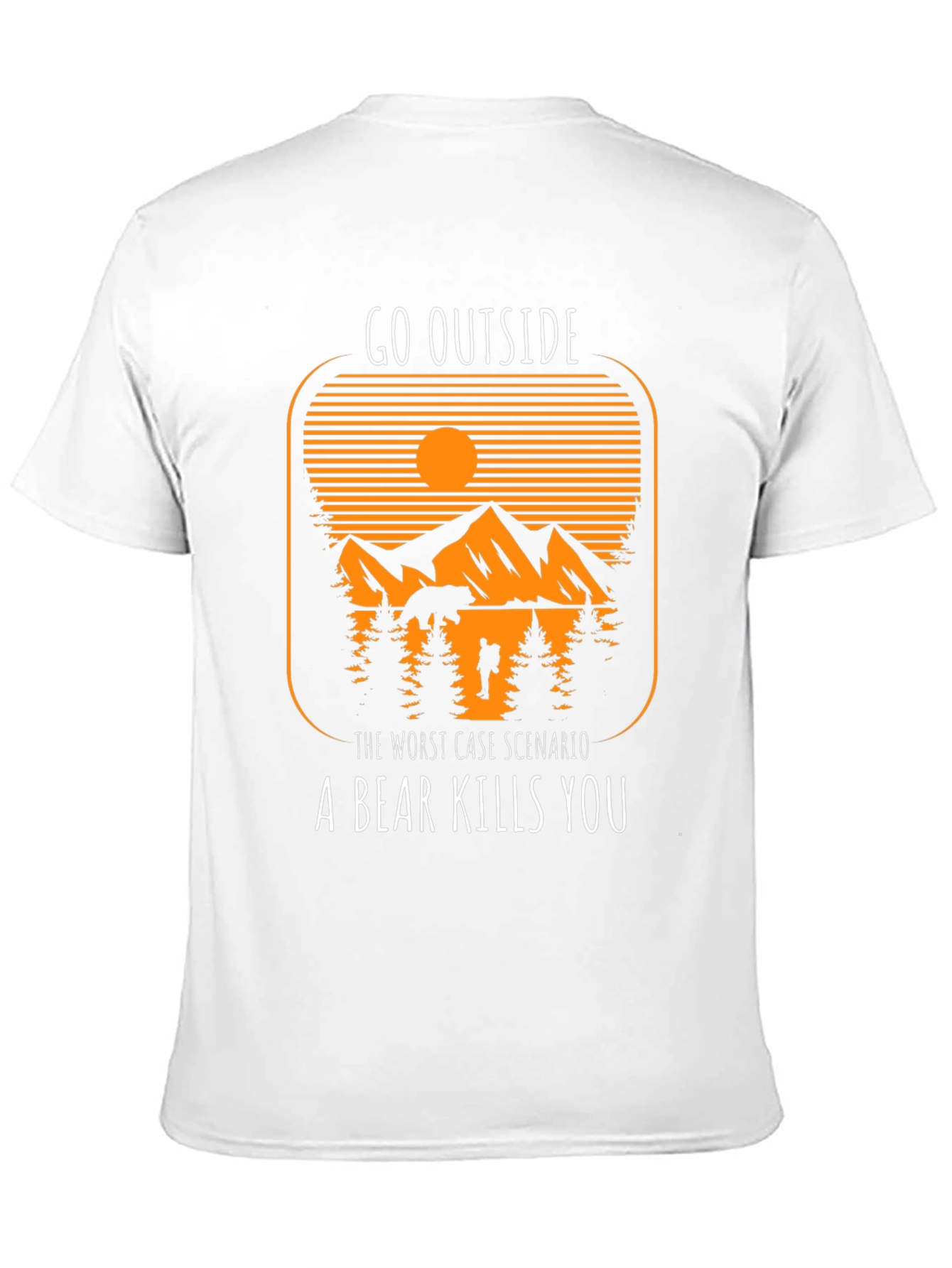 Go Outside Bear Graphic T-Shirt