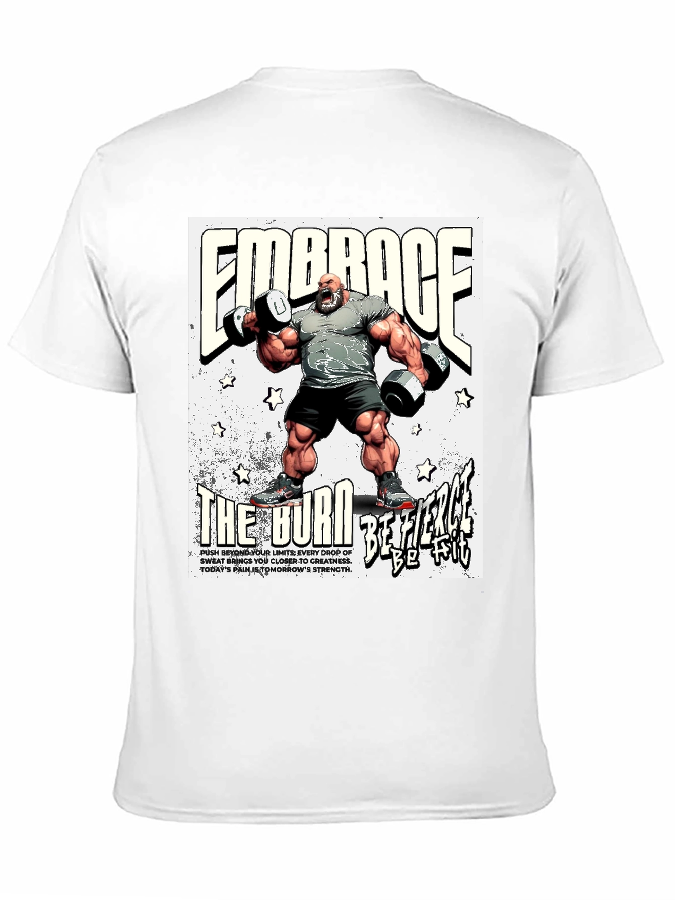 Embrace The Burn Black Graphic T-Shirt