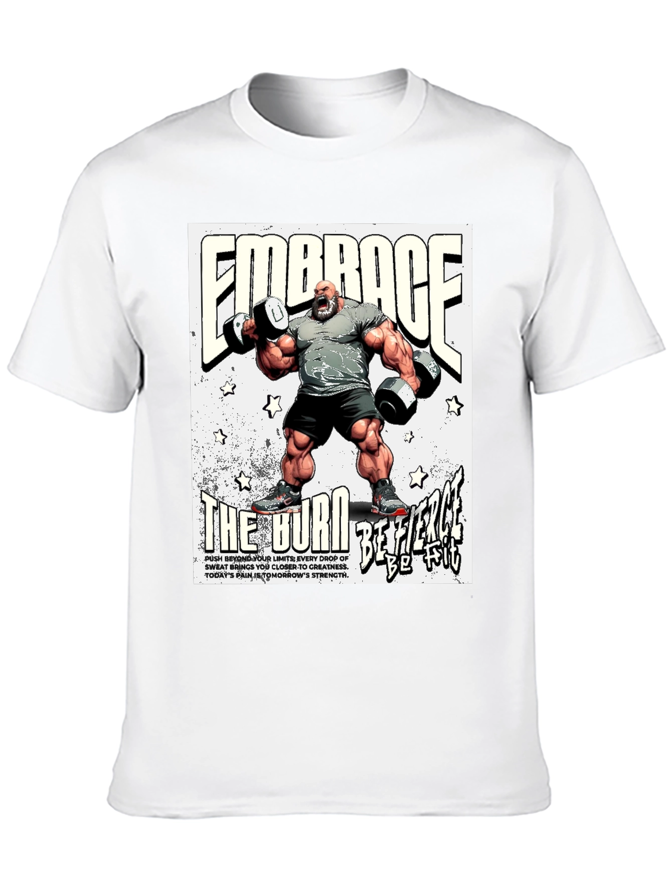 Embrace The Burn Black Graphic T-Shirt