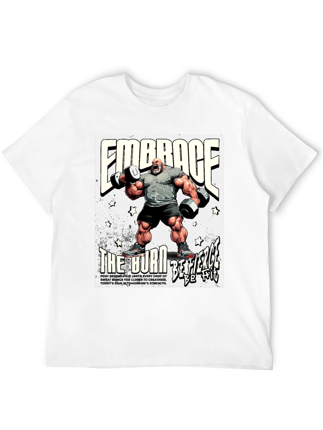 Embrace The Burn Black Graphic T-Shirt