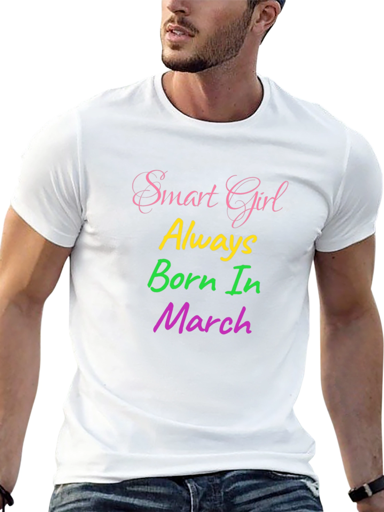 Smart Girl Born in March Graphic Tee